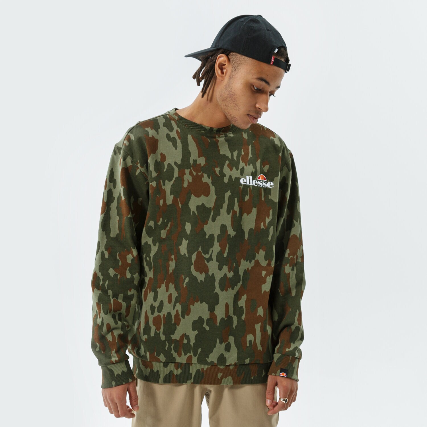 Herren ELLESSE SWEATSHIRT FIERRO CAMO SWEATSHIRT KHA SHK12432506 Multicolor
