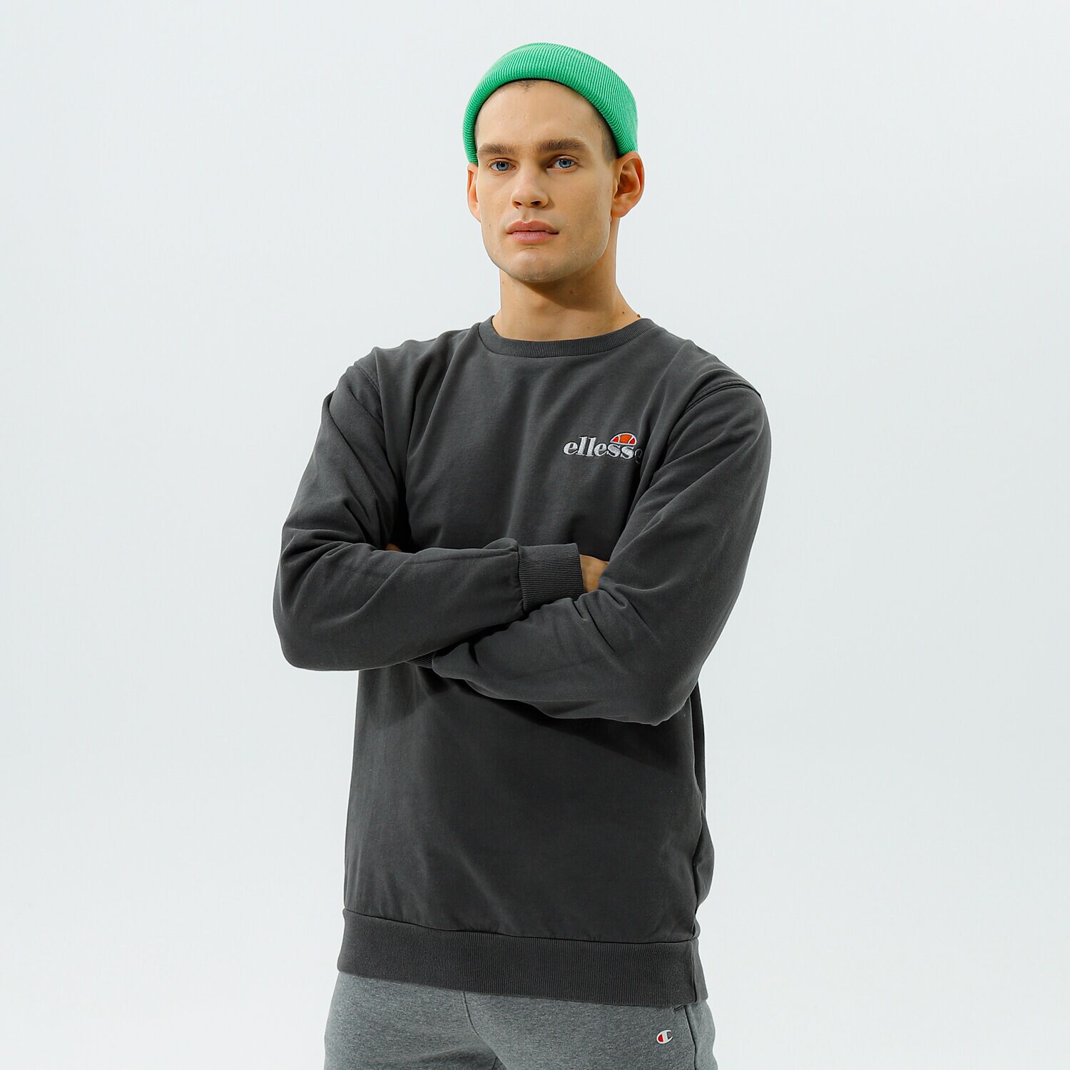 Herren ELLESSE SWEATSHIRT CALENDULA SWEATSHIRT BLK SHK13145011 Schwarz