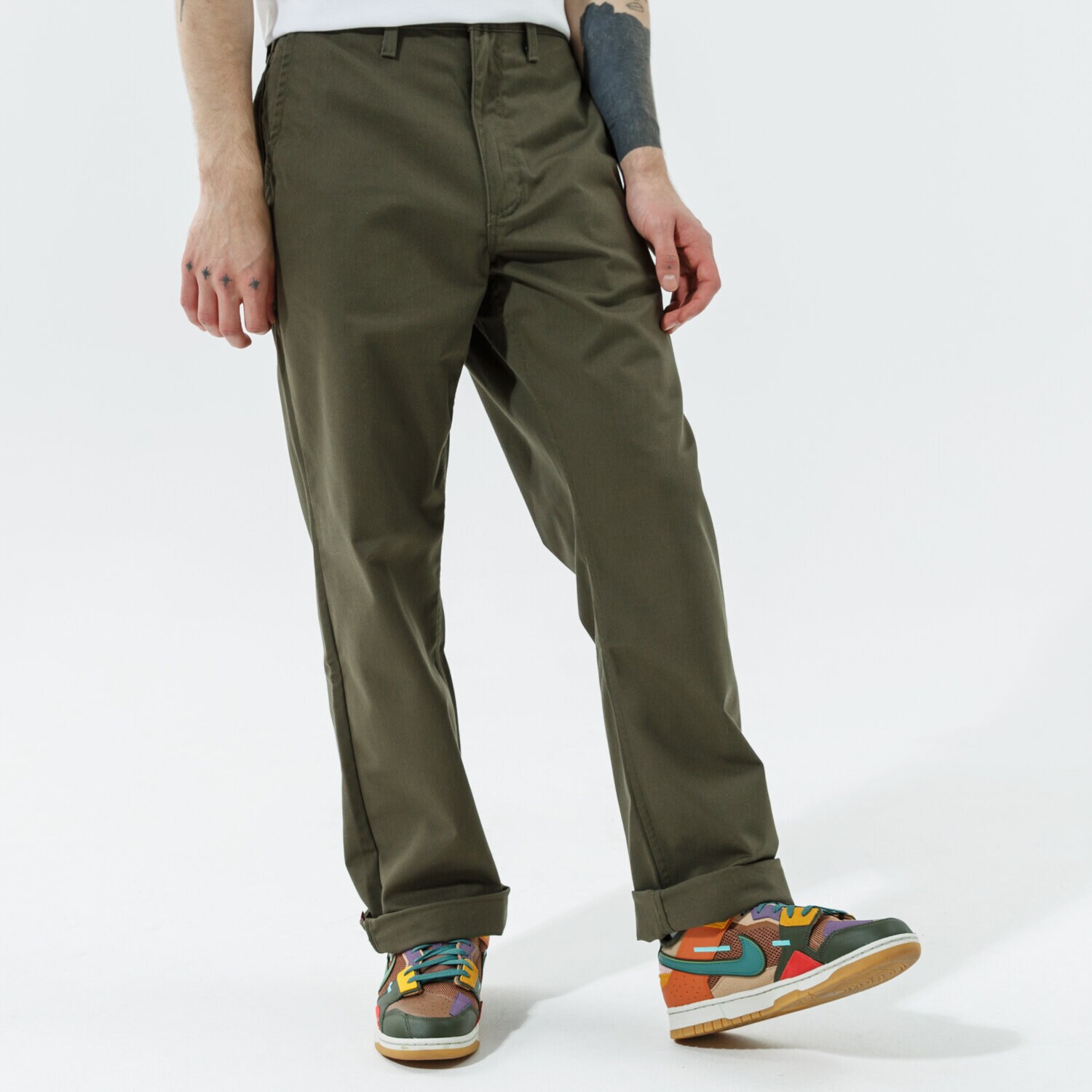 Herren Hosen VANS HOSE AUTHENTIC CHINO LOOSE PANT VN0A5FJBKCZ1 Khaki