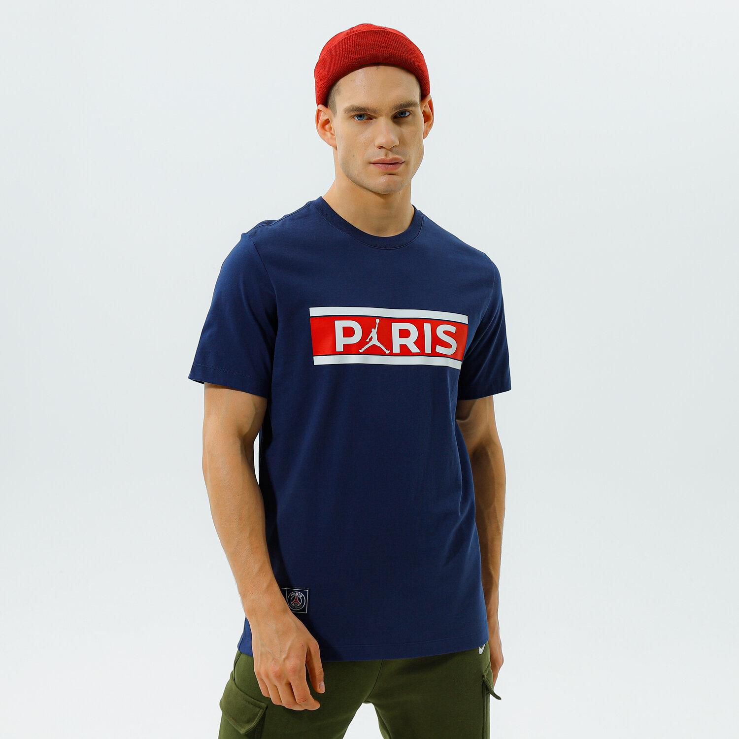 Herren T-Shirt JORDAN T-SHIRT PARIS SAINT-GERMAIN WORDMARK DB6510-410 Dunkelblau