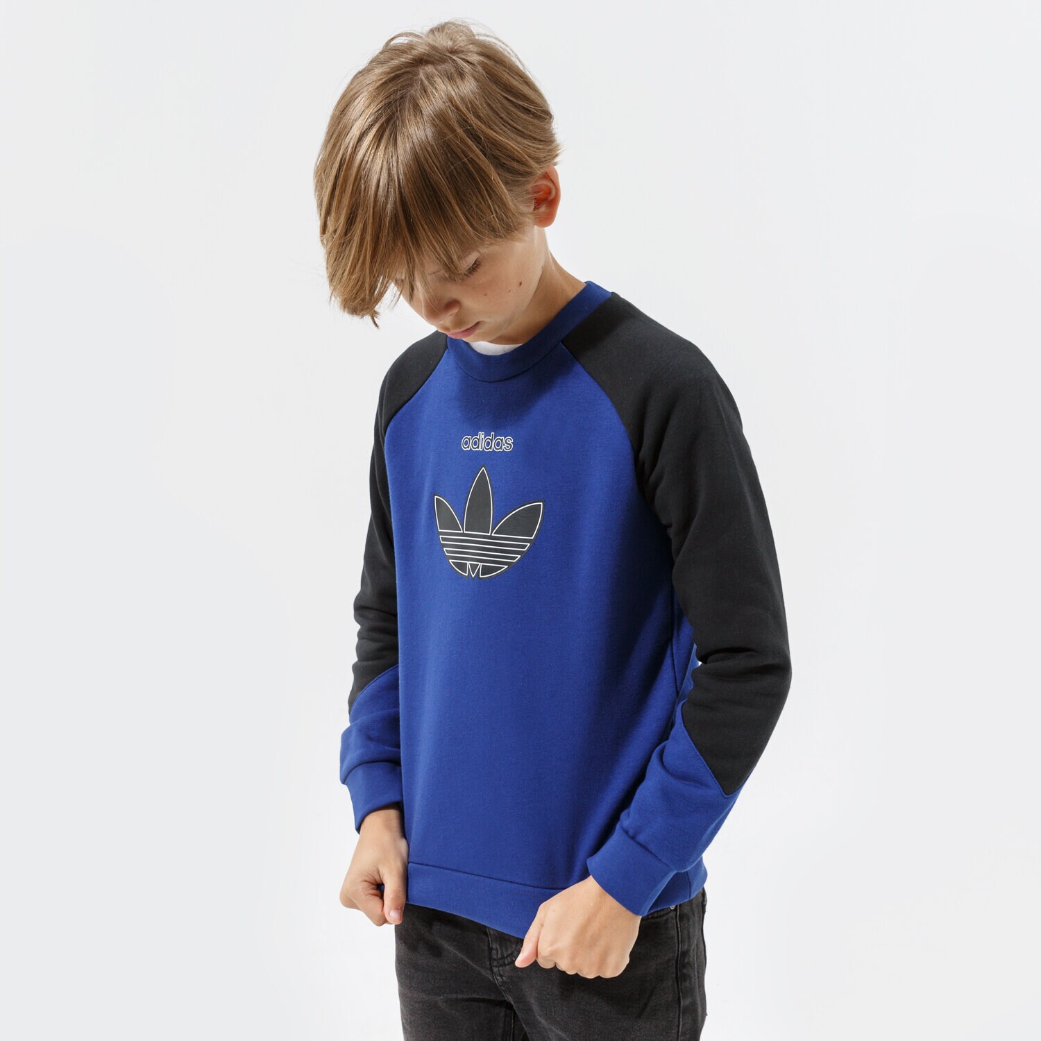 Kinder ADIDAS SWEATSHIRT CREW BOY H31210 Dunkelblau