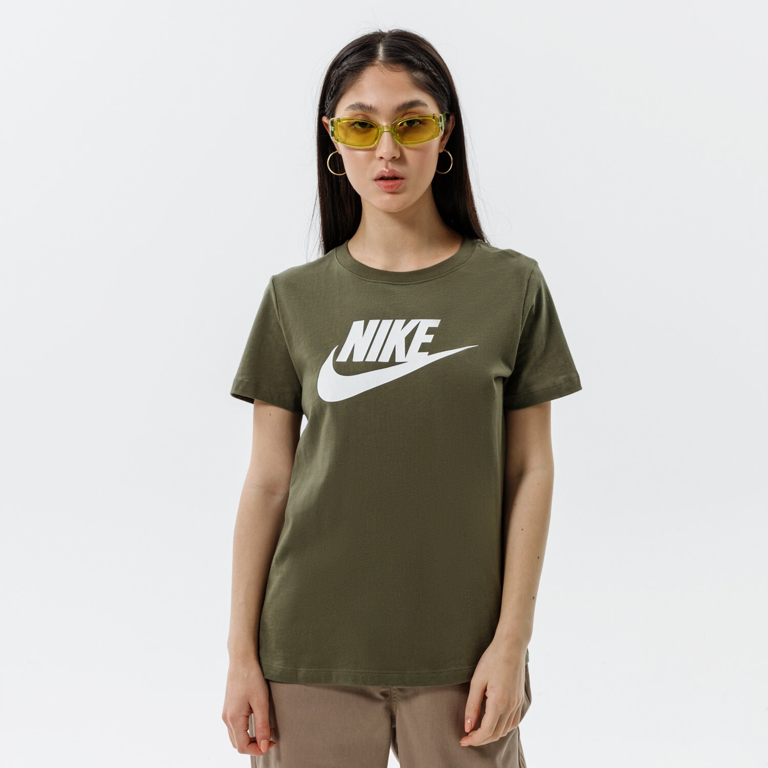 Damen T-Shirt NIKE T-SHIRT SPORTSWEAR ESSENTIAL BV6169-223 Khaki