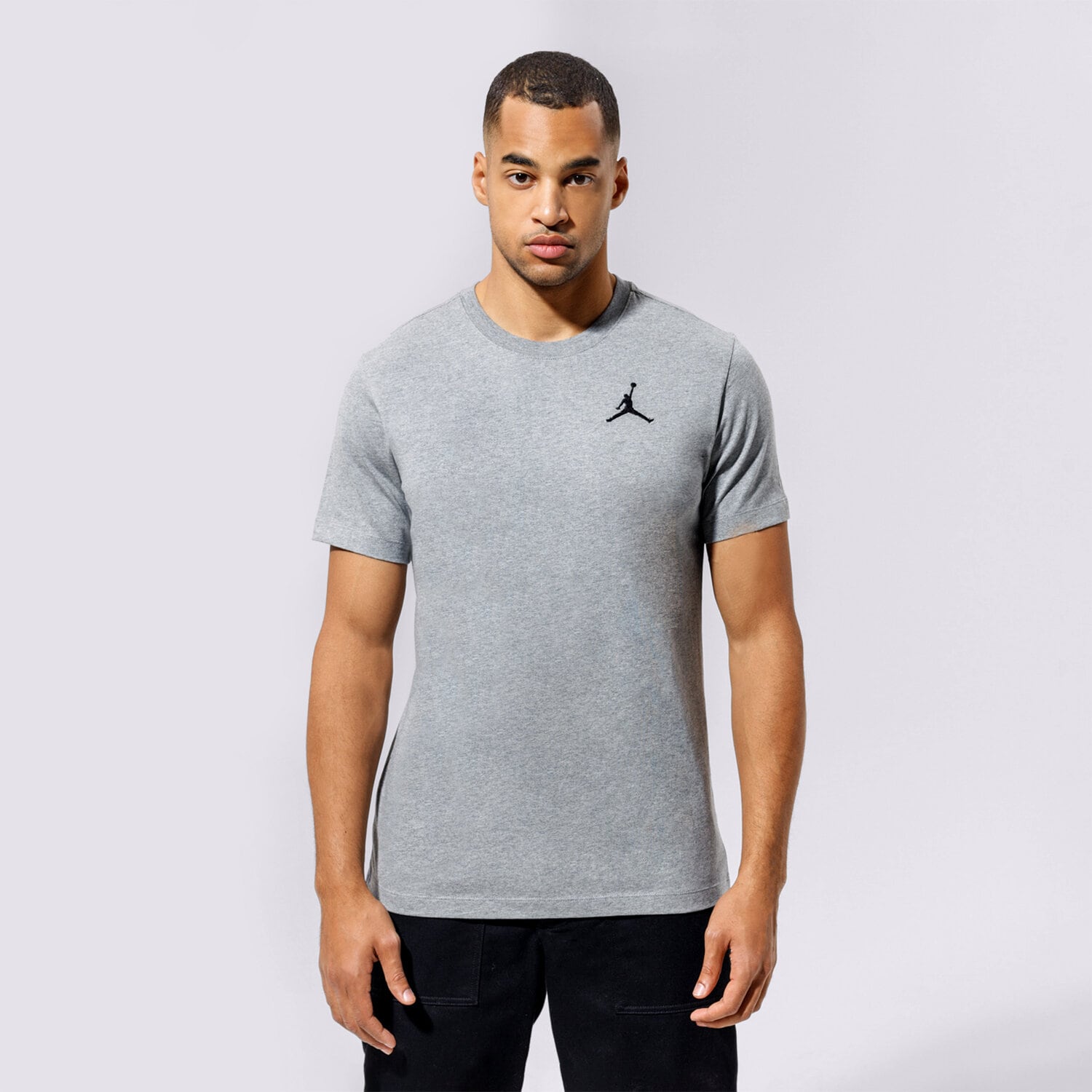 Herren T-Shirt JORDAN T-SHIRT M J JUMPMAN EMB SS CREW DC7485-091 Grau
