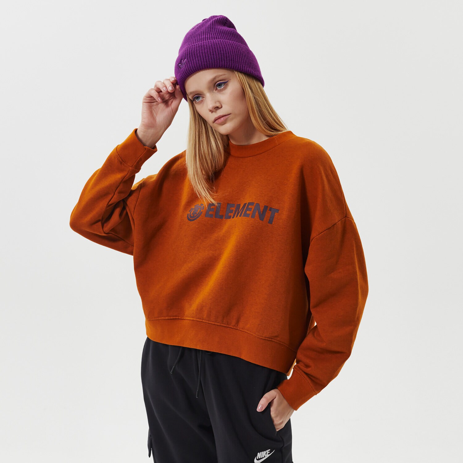Damen ELEMENT SWEATSHIRT LOGIC CREW W Z3CRB23700 Braun
