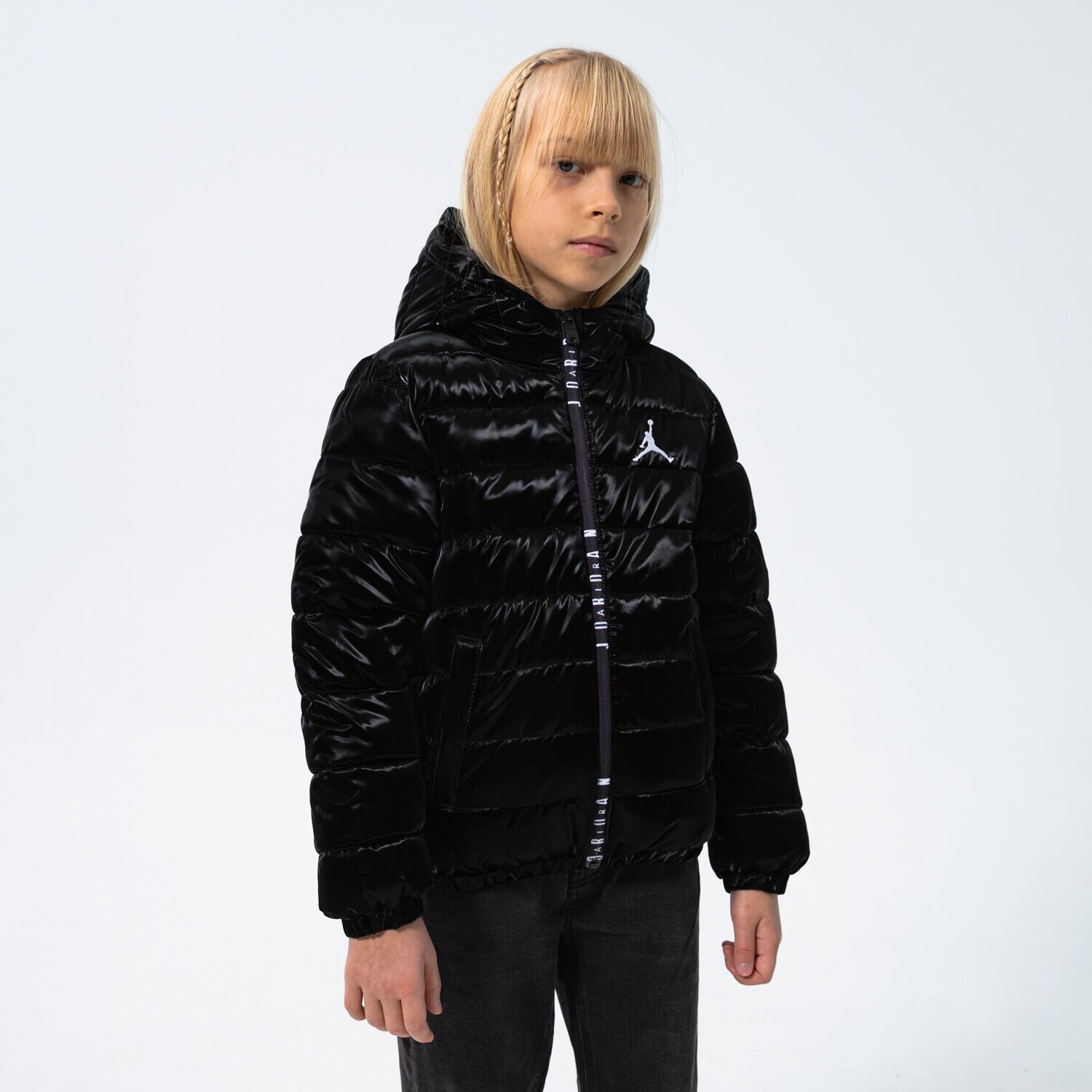Kinder Übergangsjacke JORDAN JACKE WINTER JDG JORDAN DOWN GIRL 45A658023 Schwarz