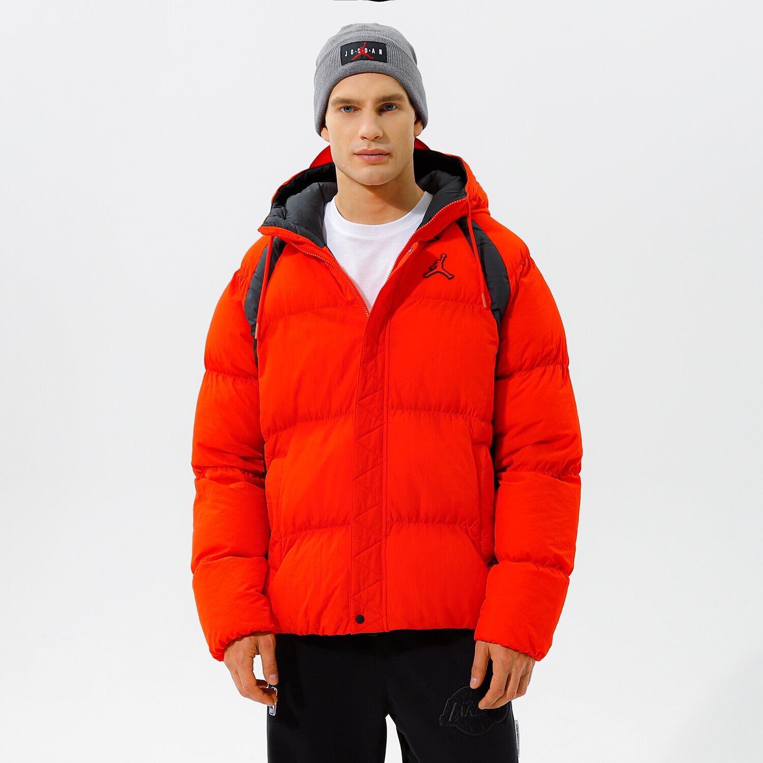 Herren Winterjacke JORDAN JACKE WINTER M J ESS PUFFER JKT DA9806-673 Rot