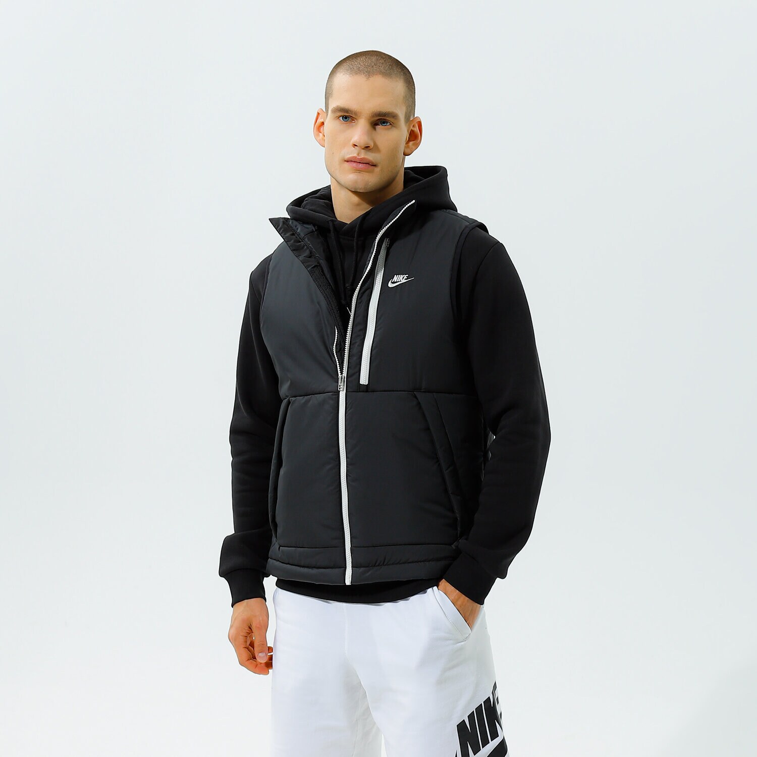 Herren Weste NIKE LEGACY THERMA FIT GILET DD6869-010 Schwarz
