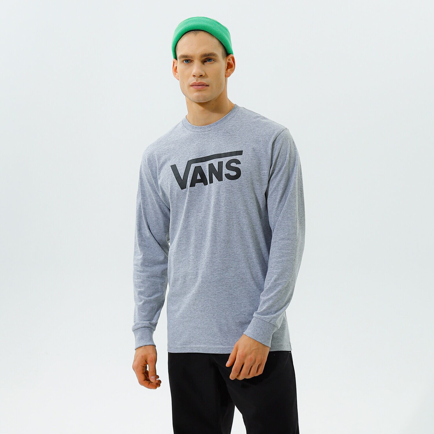 Herren T-Shirt VANS T-SHIRT VANS CLASSIC LS VN000K6HATJ1 Grau