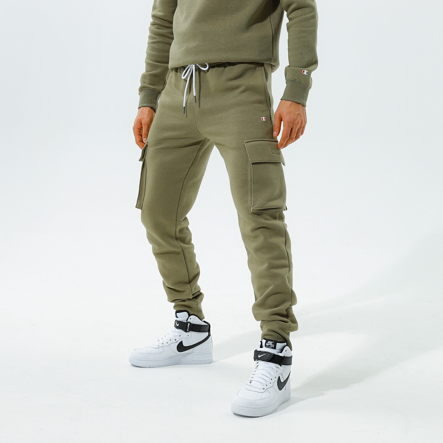 Herren Hosen CHAMPION HOSE RIB CUFF PANTS 216609GS044 Khaki