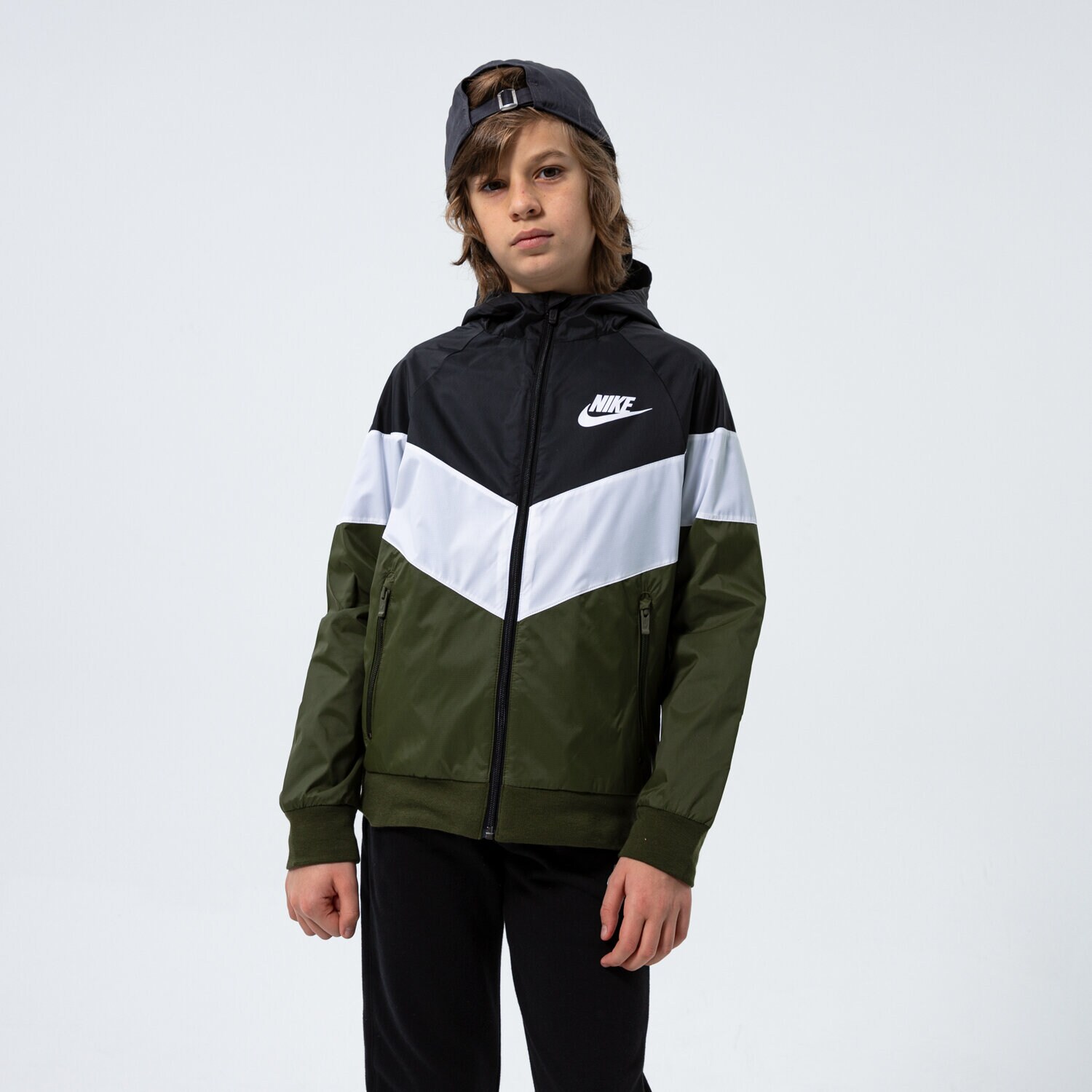 Kinder Übergangsjacke NIKE JACKE SPORTSWEAR BOY CJ6722-011 Khaki