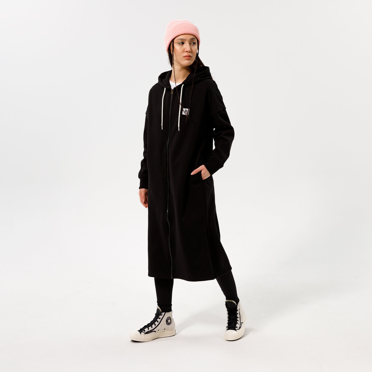 Damen ELEMENT HOODIE LYNGDALL FULL ZIP Z3FLC23732 Schwarz