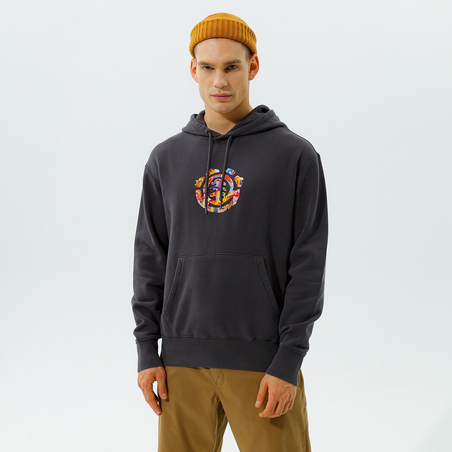 Herren ELEMENT HOODIE SHROOMS TREE PO Z1HOC7328 Schwarz