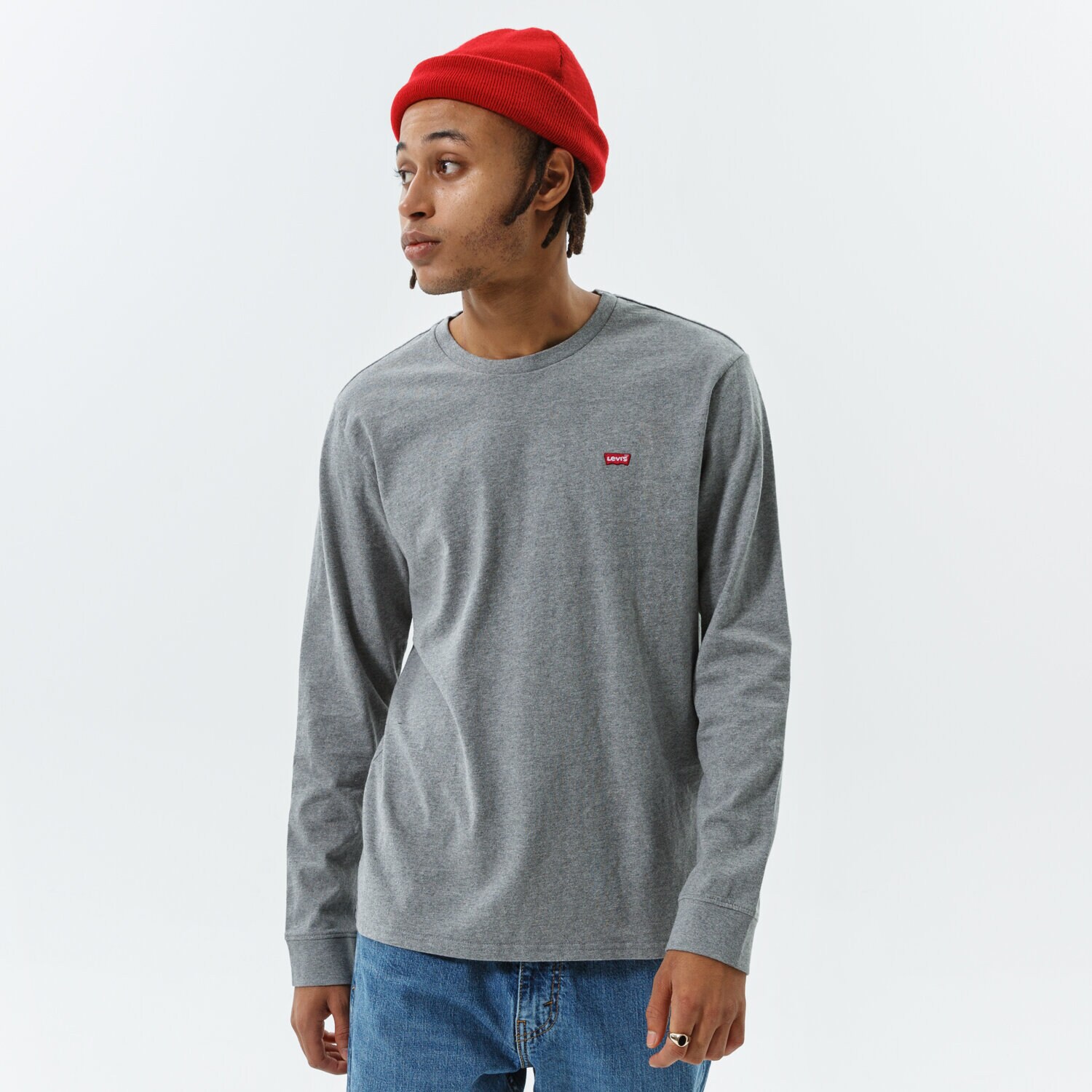 Herren T-Shirt LEVI'S T-SHIRT LS ORIGINAL HM TEE 728480006 Grau