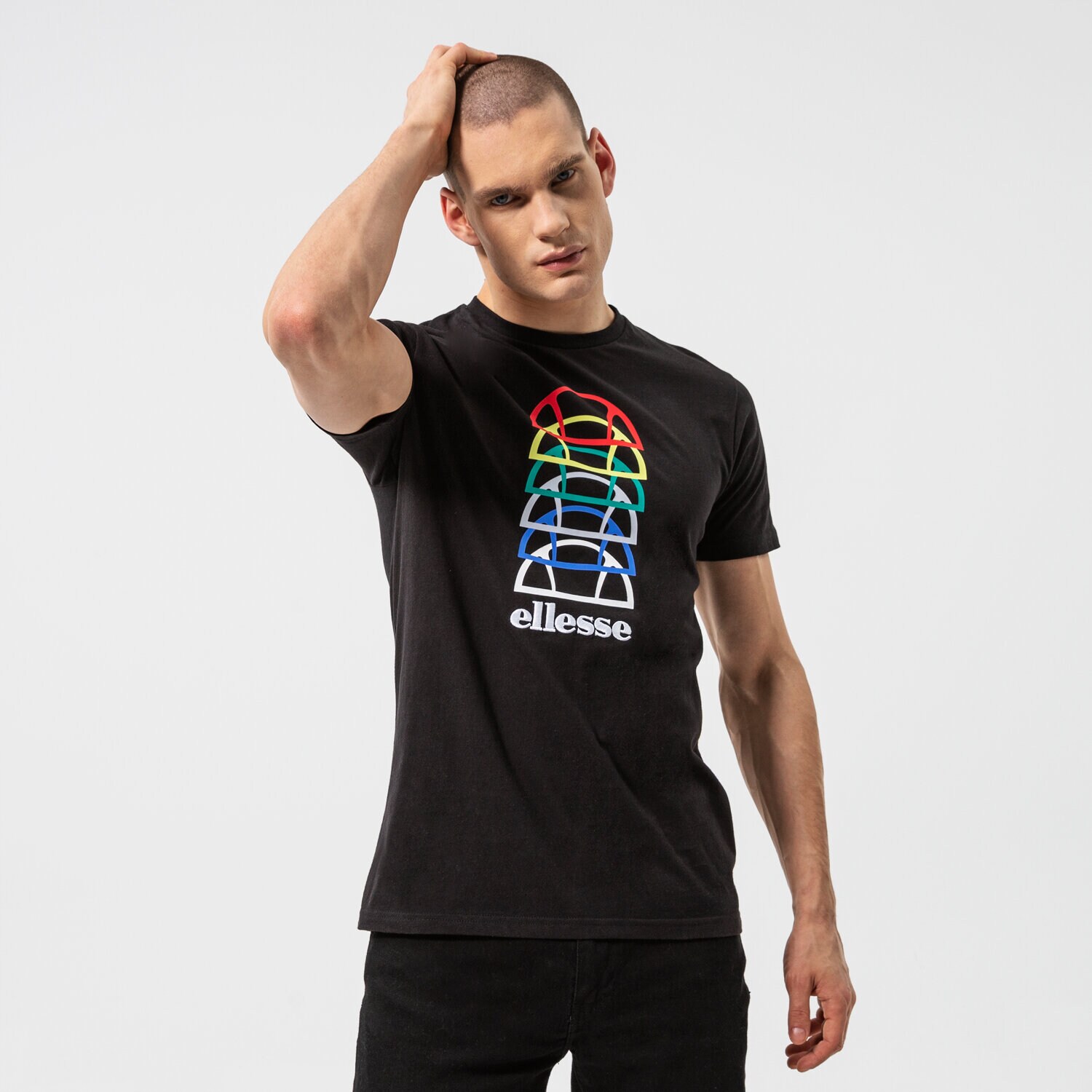 Herren T-Shirt ELLESSE T-SHIRT MAGARIO TEE BLK SHI11404011 Schwarz