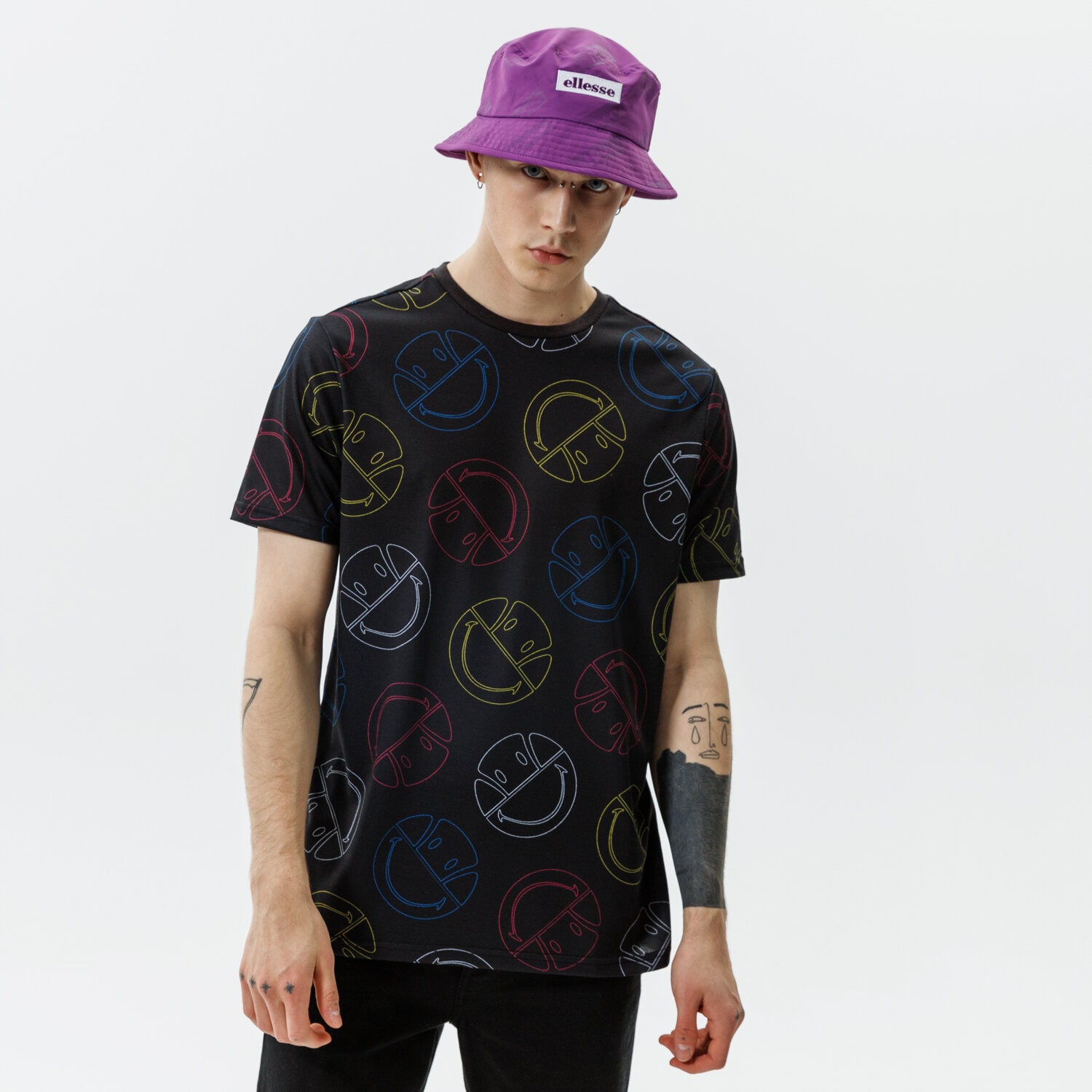 Herren T-Shirt ELLESSE T-SHIRT MERILINO TEE DGREY SMILEY SU21 SML13068103 Grau