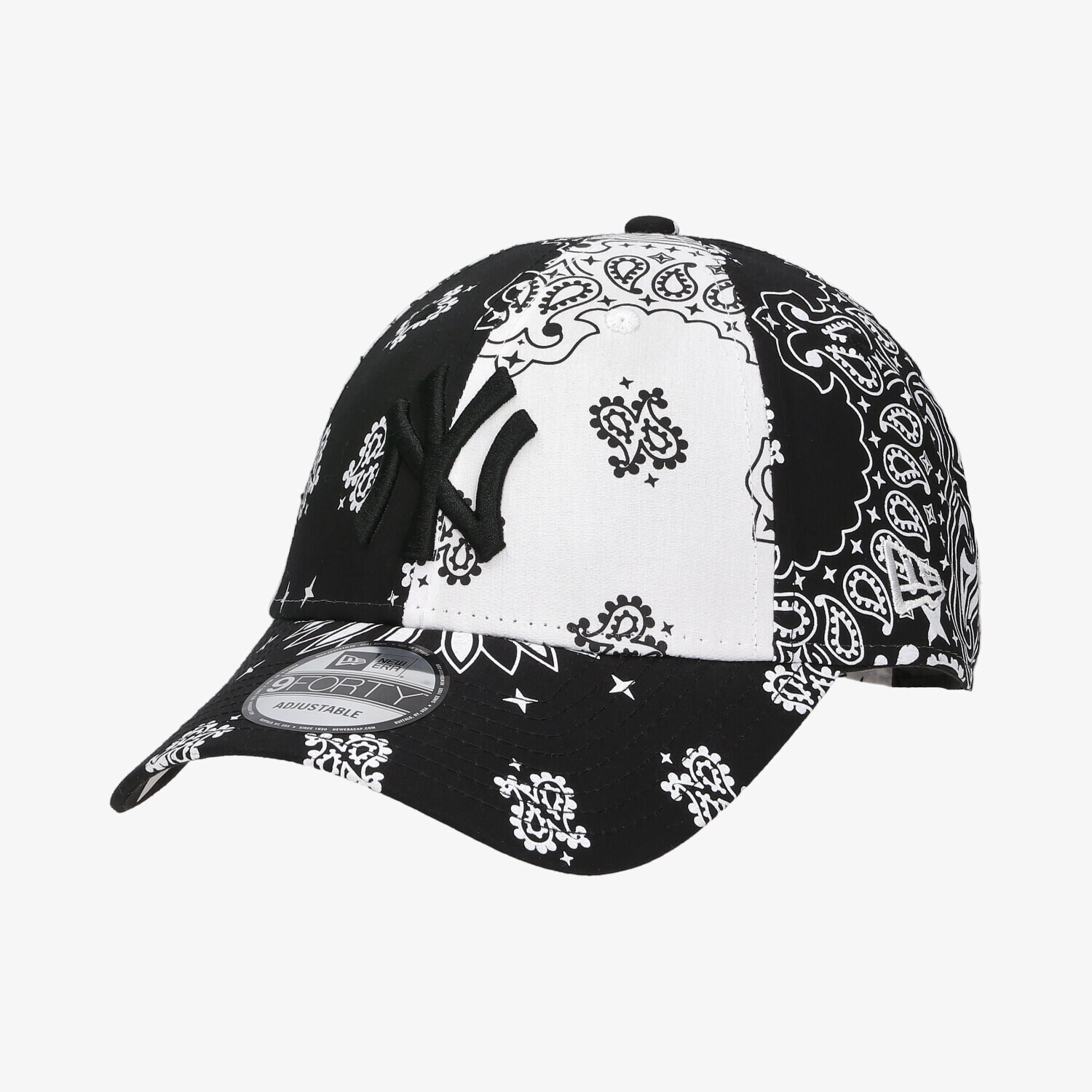 Herren Cap NEW ERA MÜTZE PAISLEY PRINT 940 NYY BLK NEW YORK YANKEES BLK 60141909 Multicolor