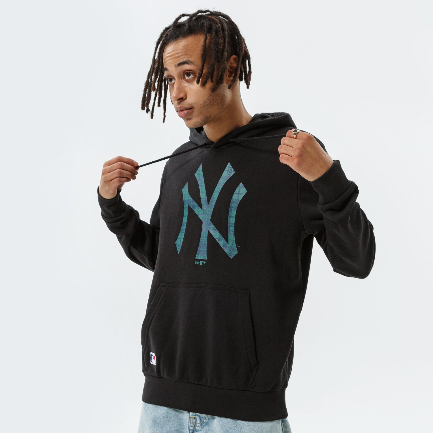 Herren NEW ERA HOODIE MLB CAMO INFILL PO HOODY NEYYAN BLKNOV 12827257 Schwarz