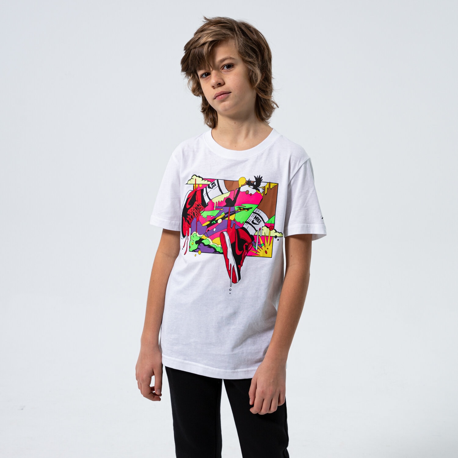 Kinder T-Shirt NIKE TSHIRT BOY 95B091001 Weiß