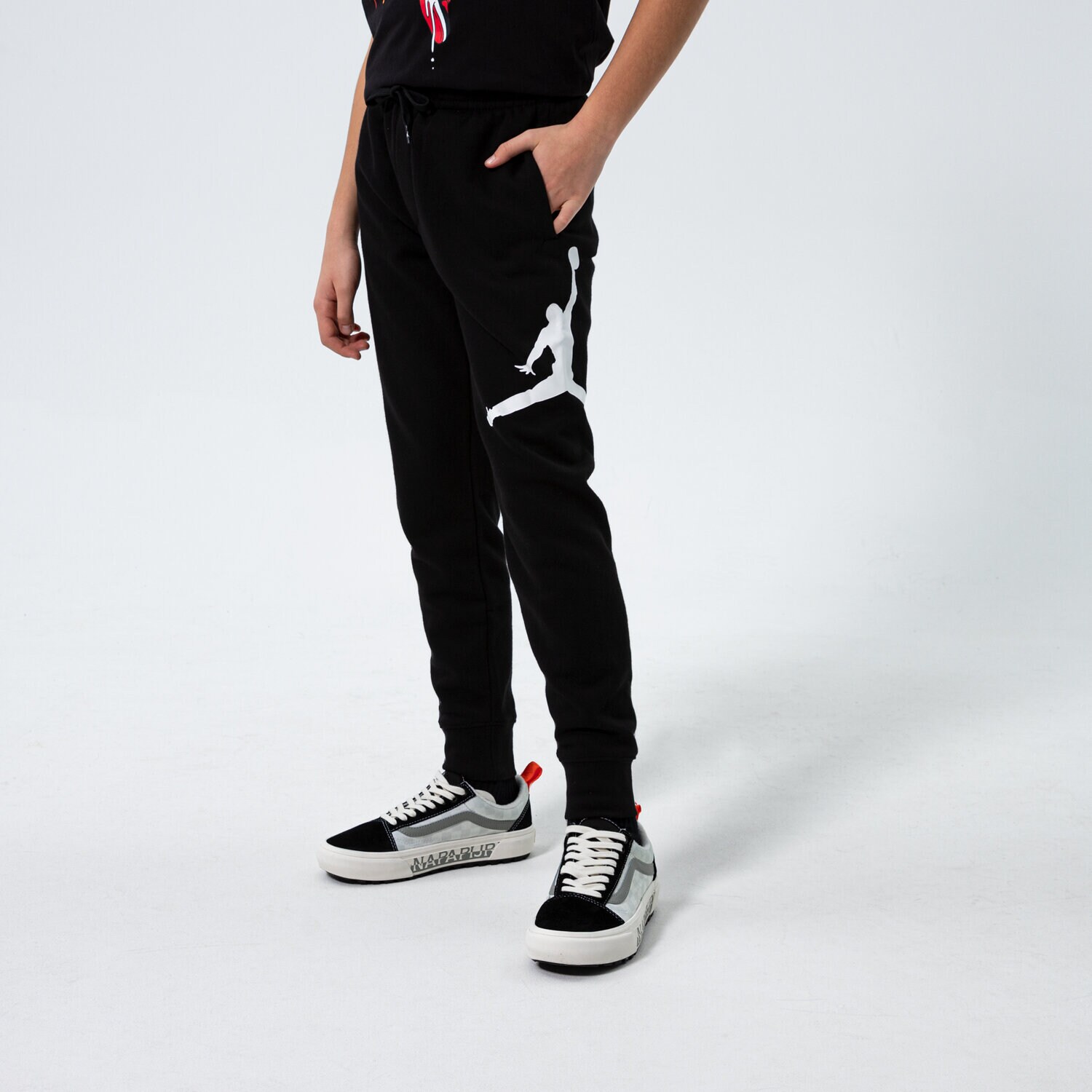 Kinder Hosen JORDAN HOSE JDB JUMPMAN LOGO FLEECE PANT BOY 956327-023 Schwarz