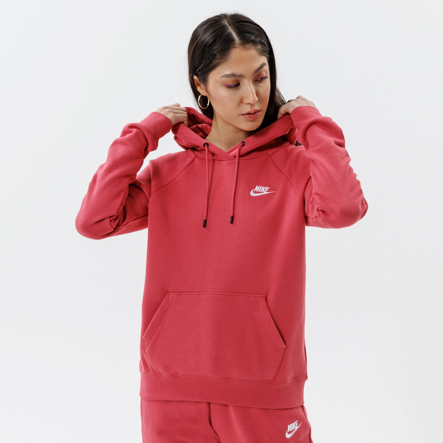 Damen NIKE HOODIE SPORTSWEAR ESSENTIAL BV4124-622 Rosa