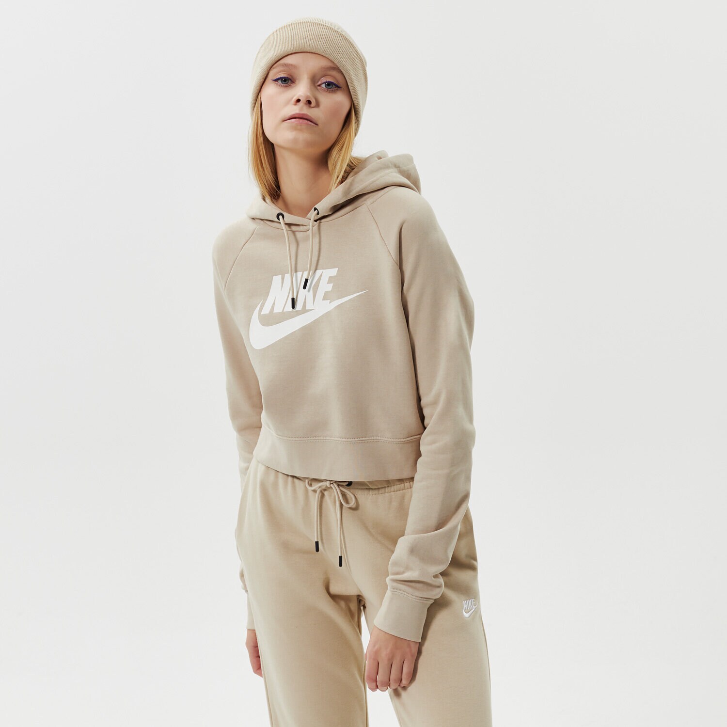 Damen NIKE HOODIE NIKE SPORTSWEAR ESSENTIAL CJ6327-206 Beige