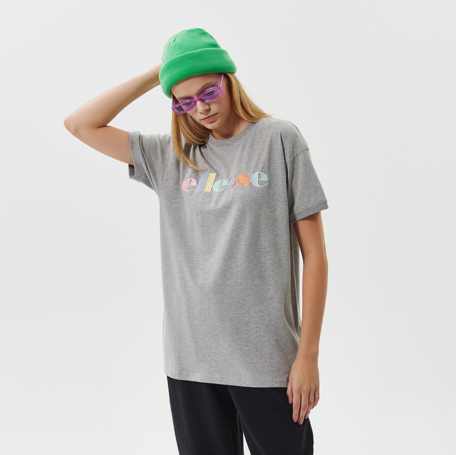 Damen T-Shirt ELLESSE T-SHIRT CHANGLING TEE GREY MRL SGK10741112 Grau