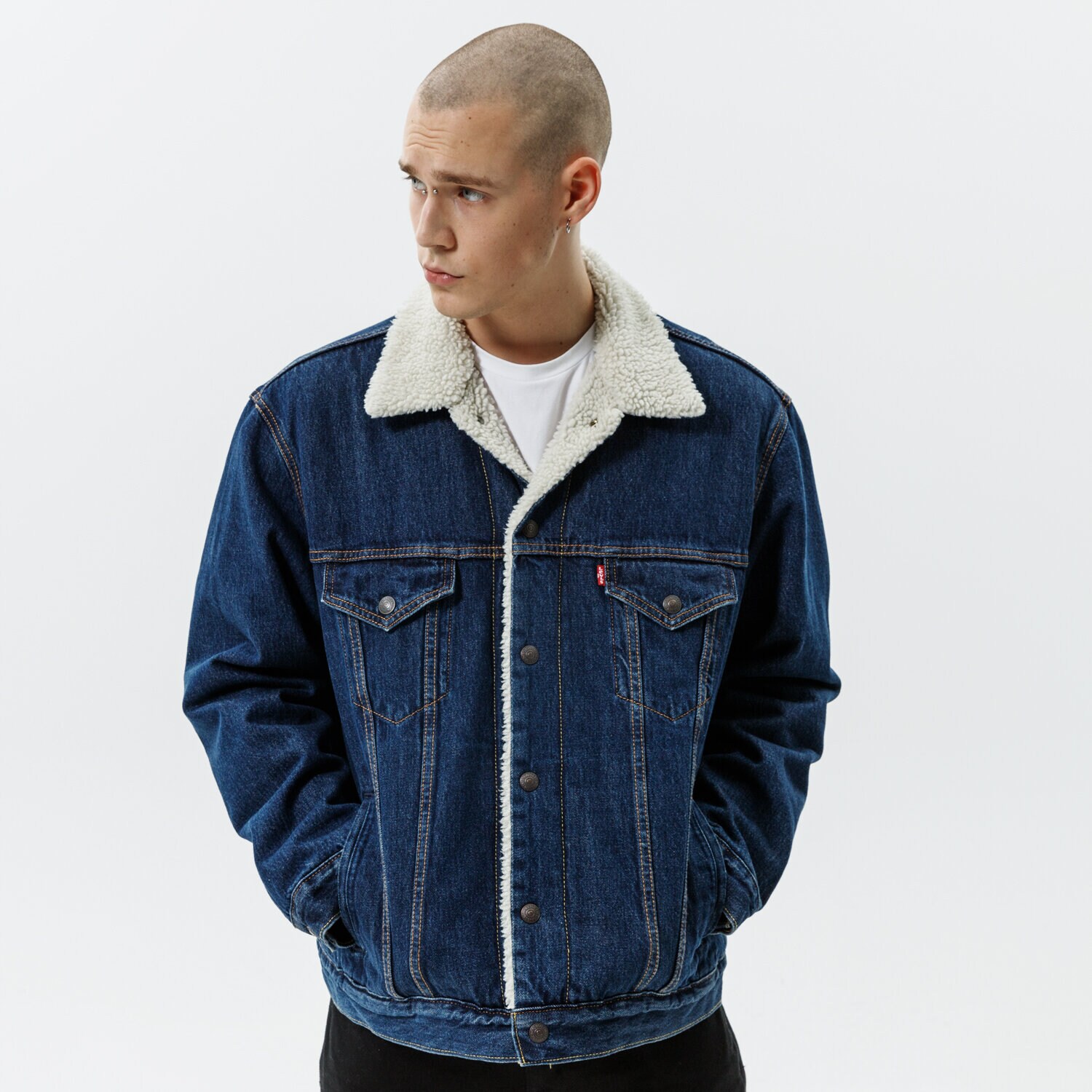 Herren Übergangsjacke LEVI'S JACKE VTG FIT SHERPA TRUCKER 791290013 Blau