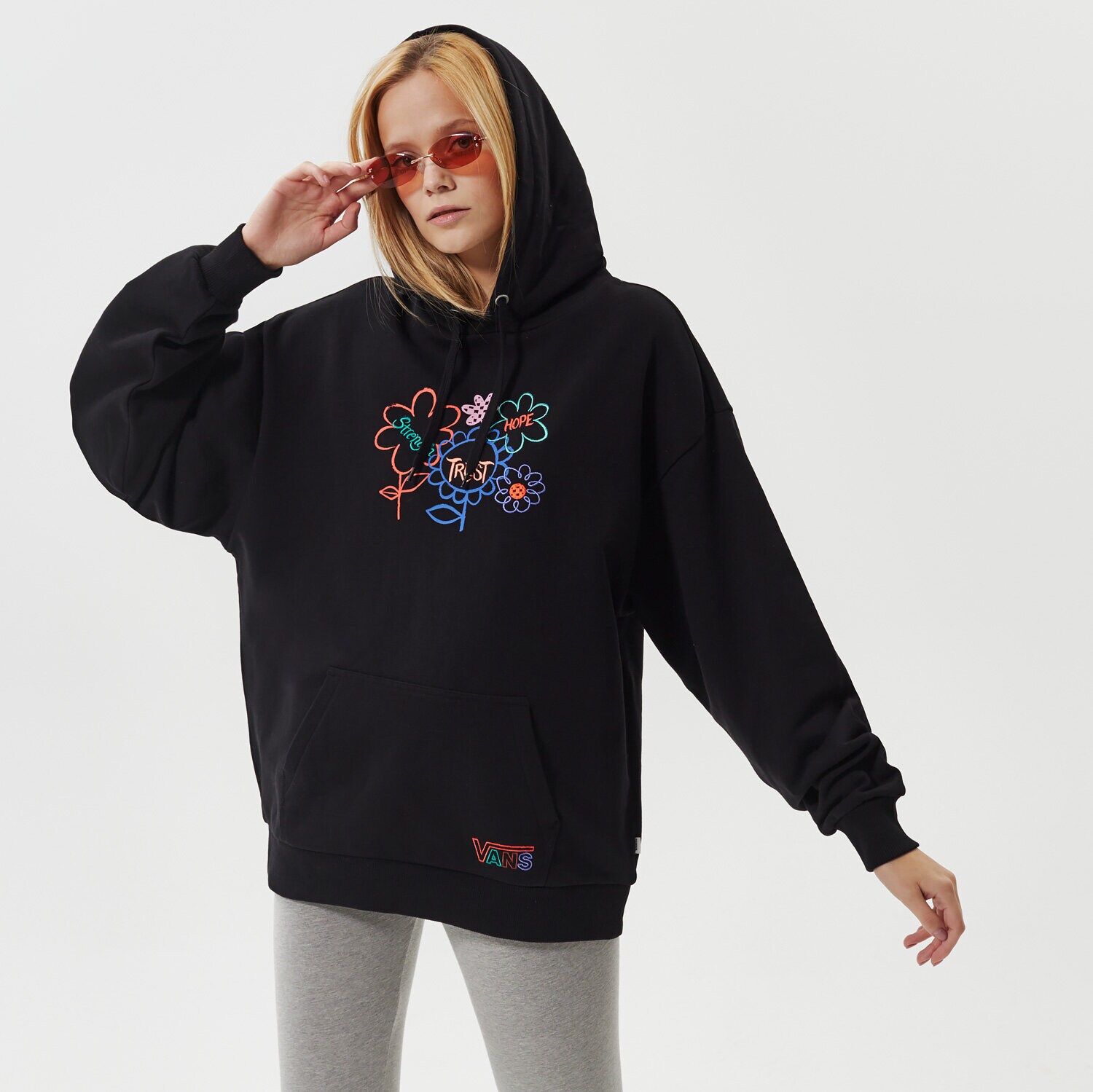 Damen VANS HOODIE HO21 W CORE APPAREL TOPS VN0A5LK2BLK1 Schwarz