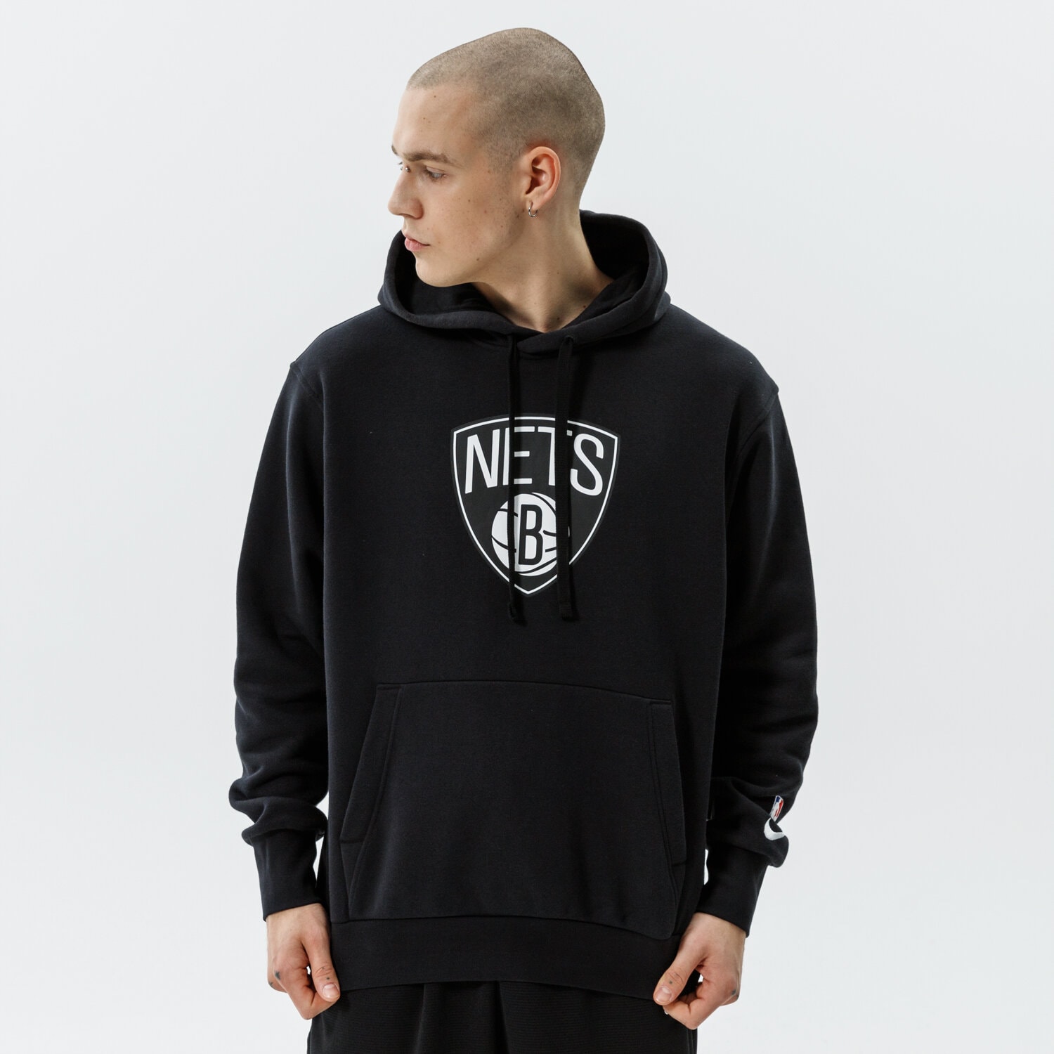 Herren NIKE HOODIE BKN M NK PO FLC ESSNTL NBA DB1816-010 Schwarz