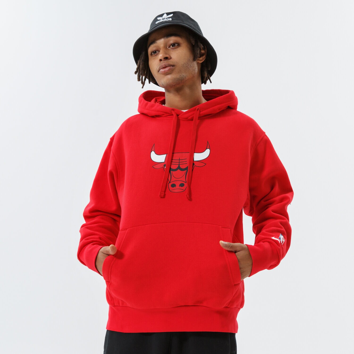 Herren NIKE HOODIE CHI M NK PO FLC ESSNTL NBA DB1822-657 Rot