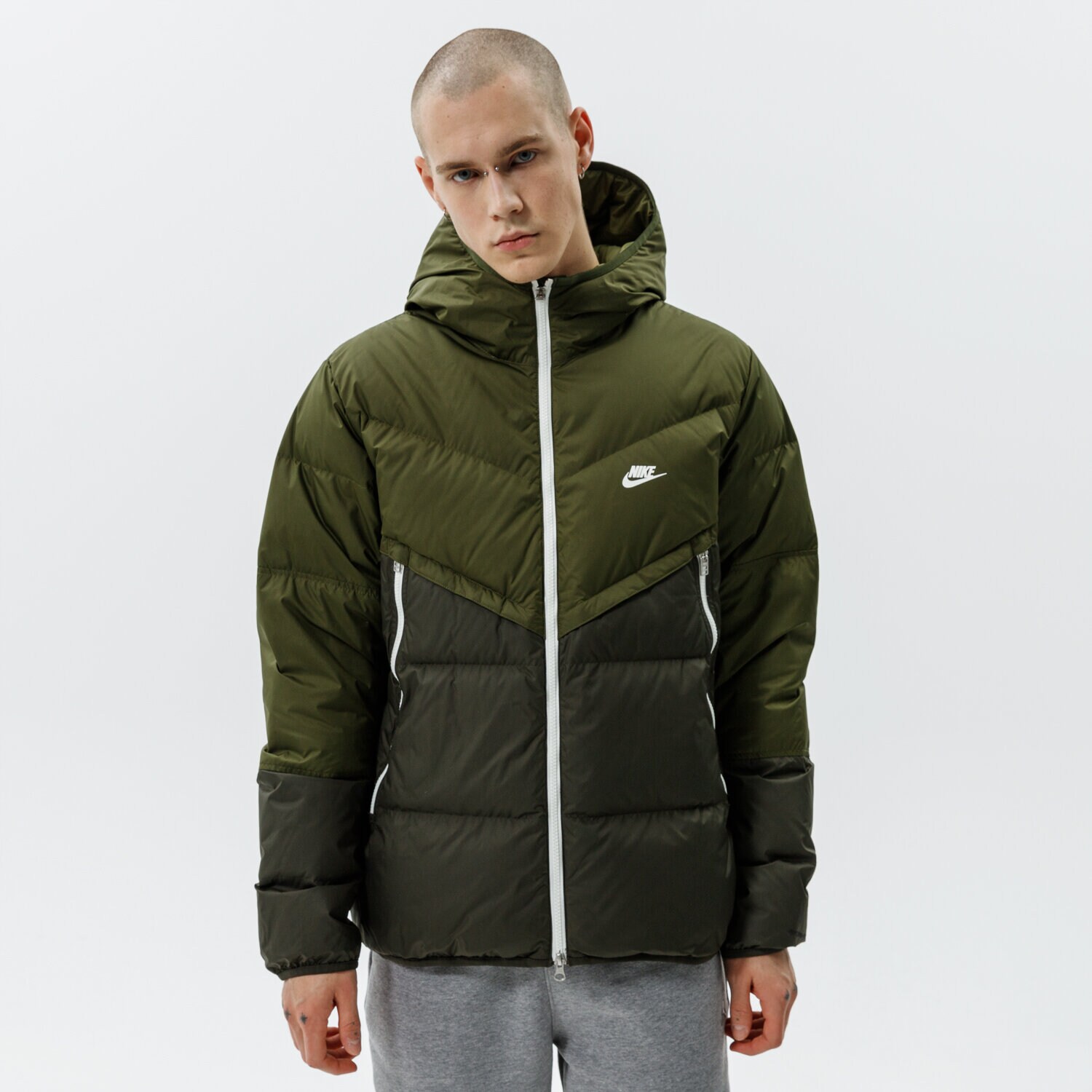 Herren Winterjacke NIKE JACKE WINTER M NSW SF WINDRUNNER HD JKT DD6795-326 Khaki