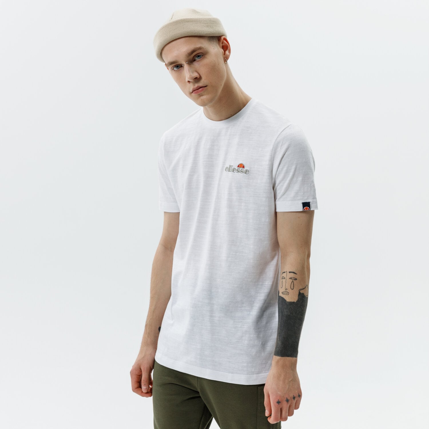 Herren T-Shirt ELLESSE T-SHIRT MILLE TEE WHT SHJ11941908 Weiß