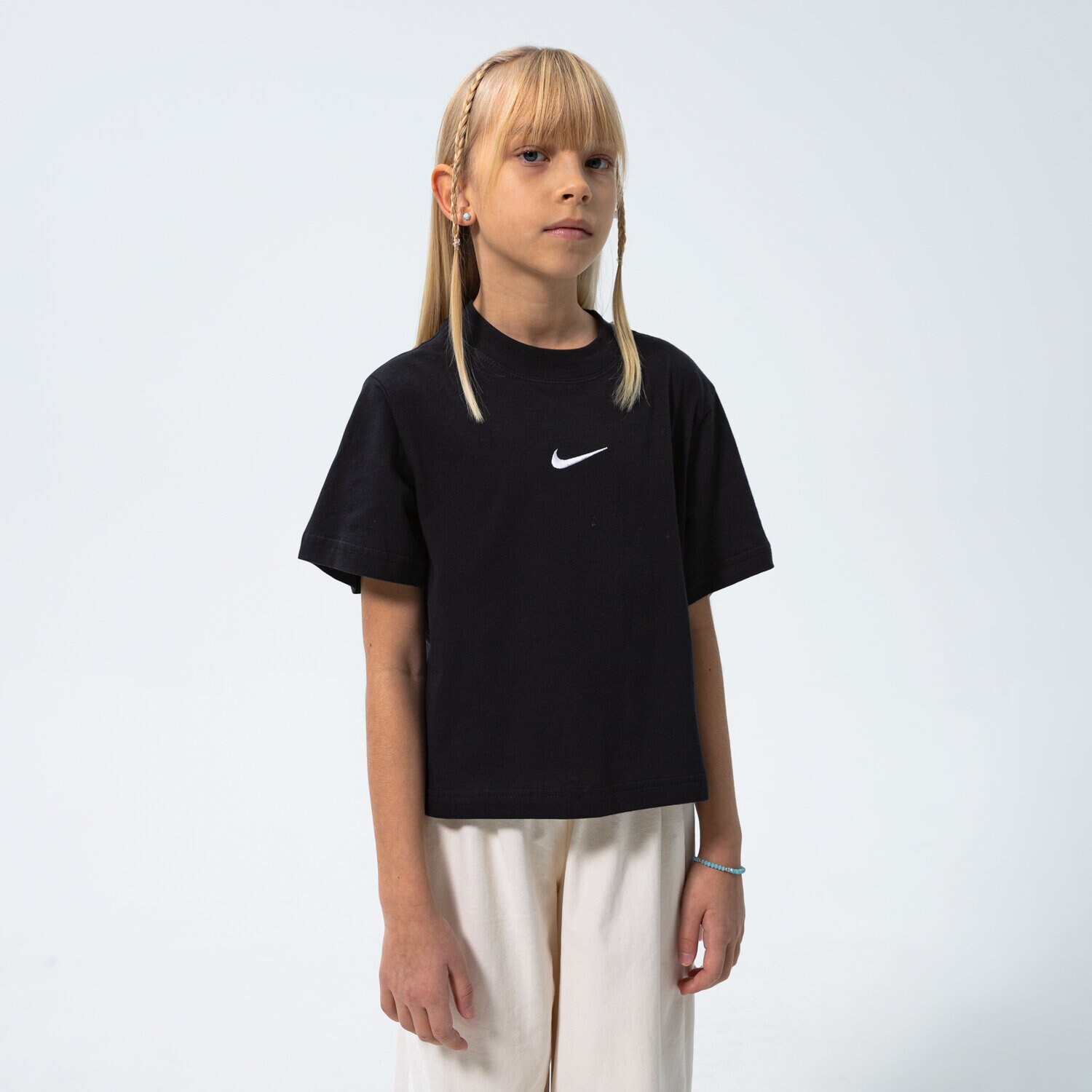 Kinder T-Shirt NIKE T-SHIRT SPORTSWEAR GIRL DH5750-010 Schwarz