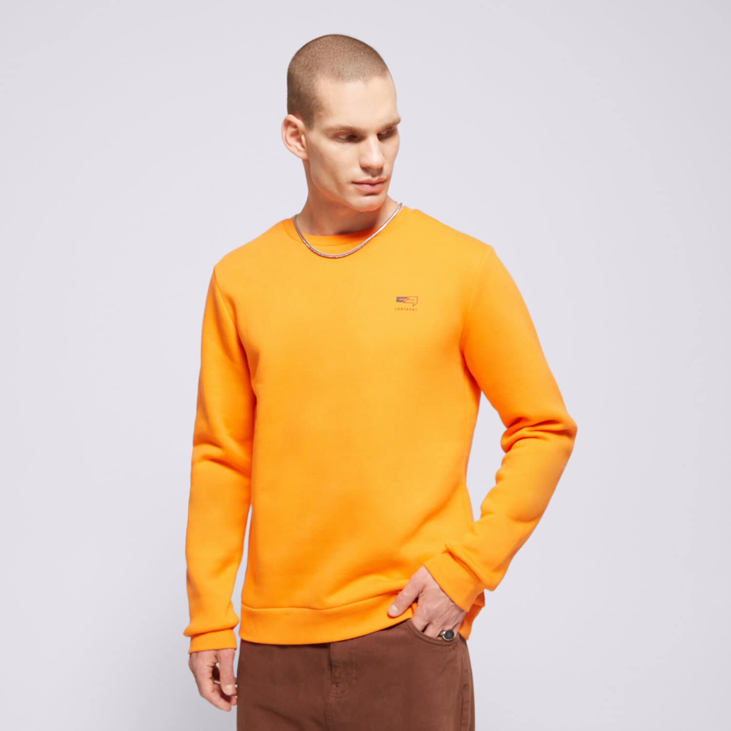 Herren CONFRONT SWEATSHIRT SMALL LOGO CREW ORANGE CF321BLM32002 Orange