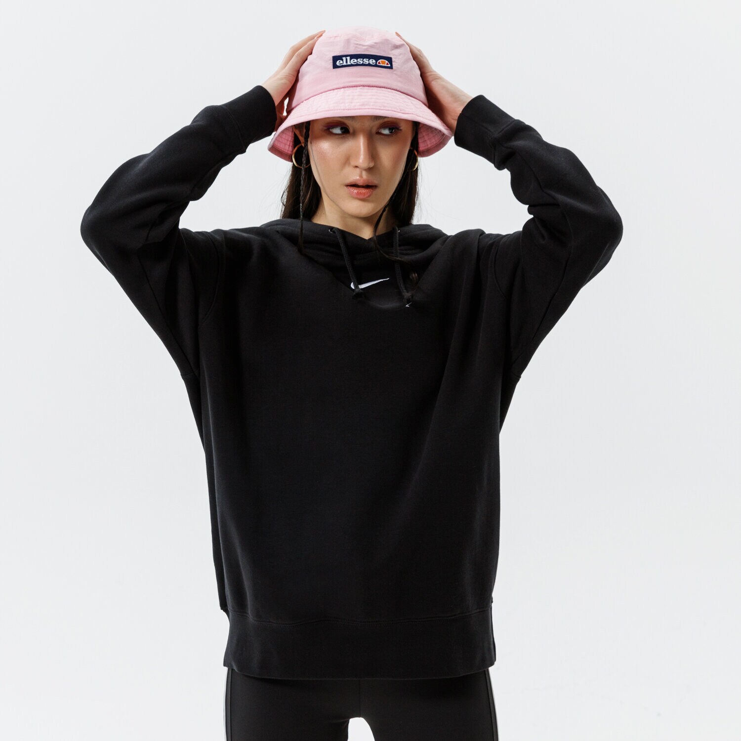 Damen NIKE HOODIE ESSENTIAL OVERSIZED HOODIE CLCTN DJ7668-010 Schwarz