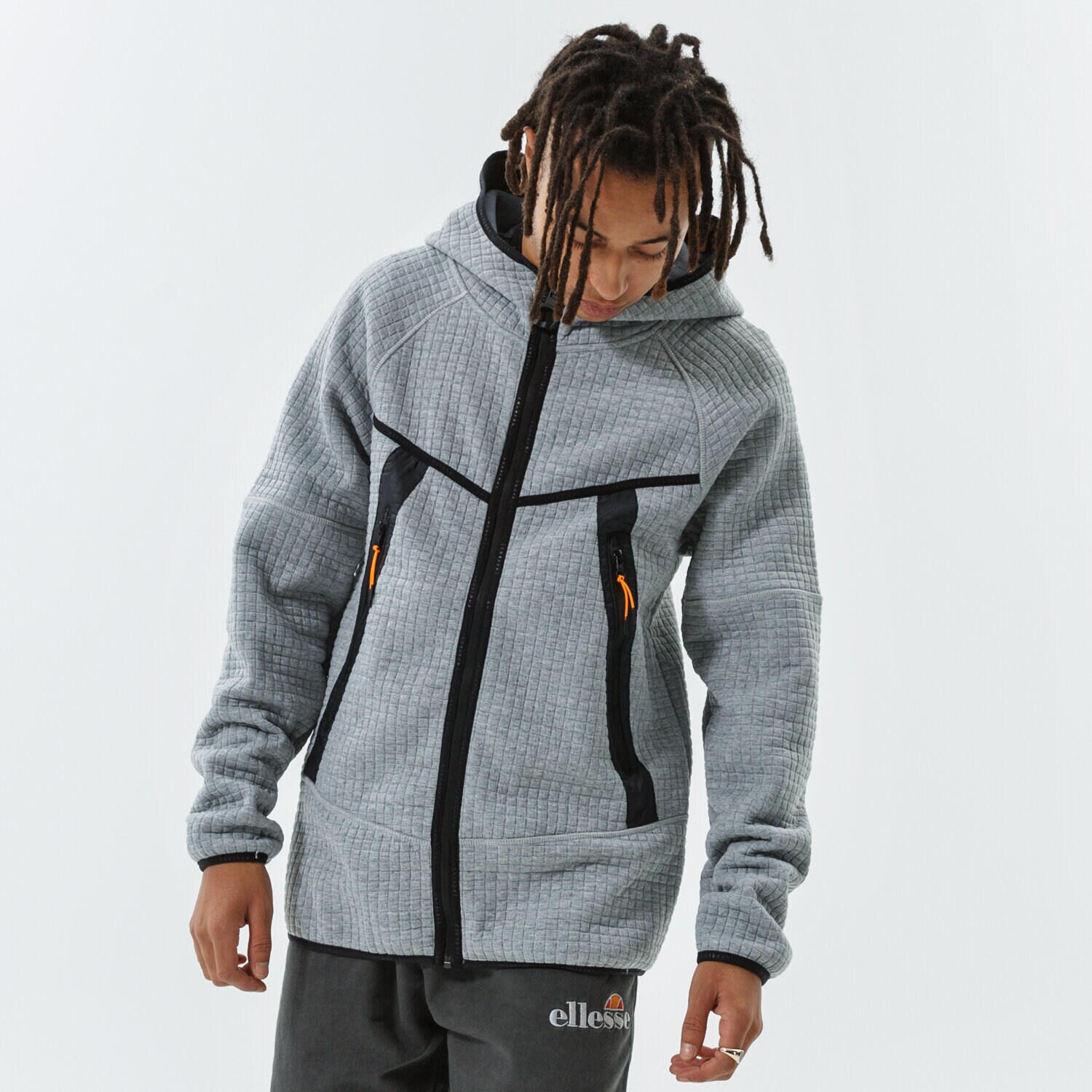 Herren CONFRONT SWEATSHIRT MIT REIßVERSCHLUSS   Z KAPTUREM TECH CIT CF321BLM29001 Grau