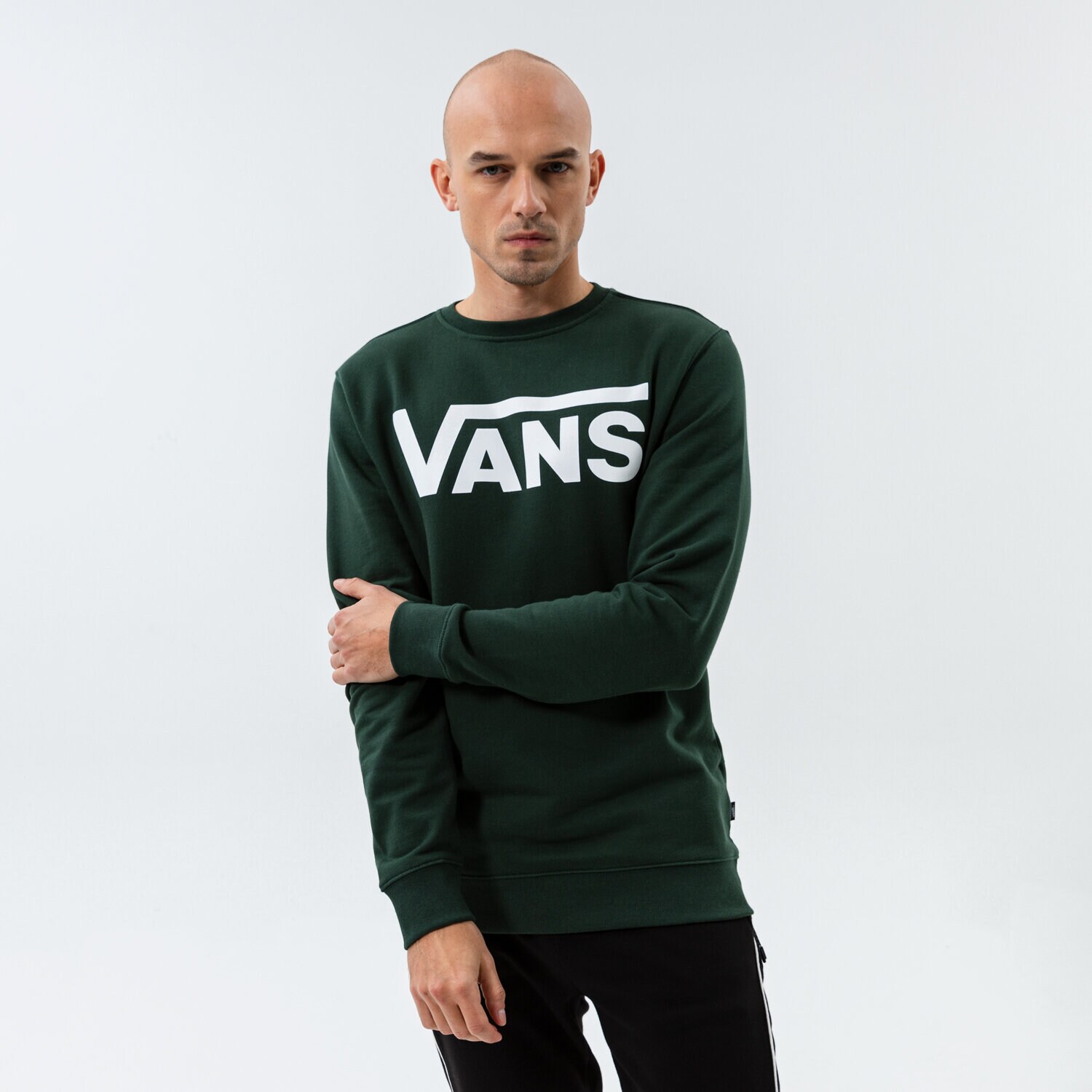 Herren VANS SWEATSHIRT MN VANS CLASSIC CREW II VN0A456A4CL Grün