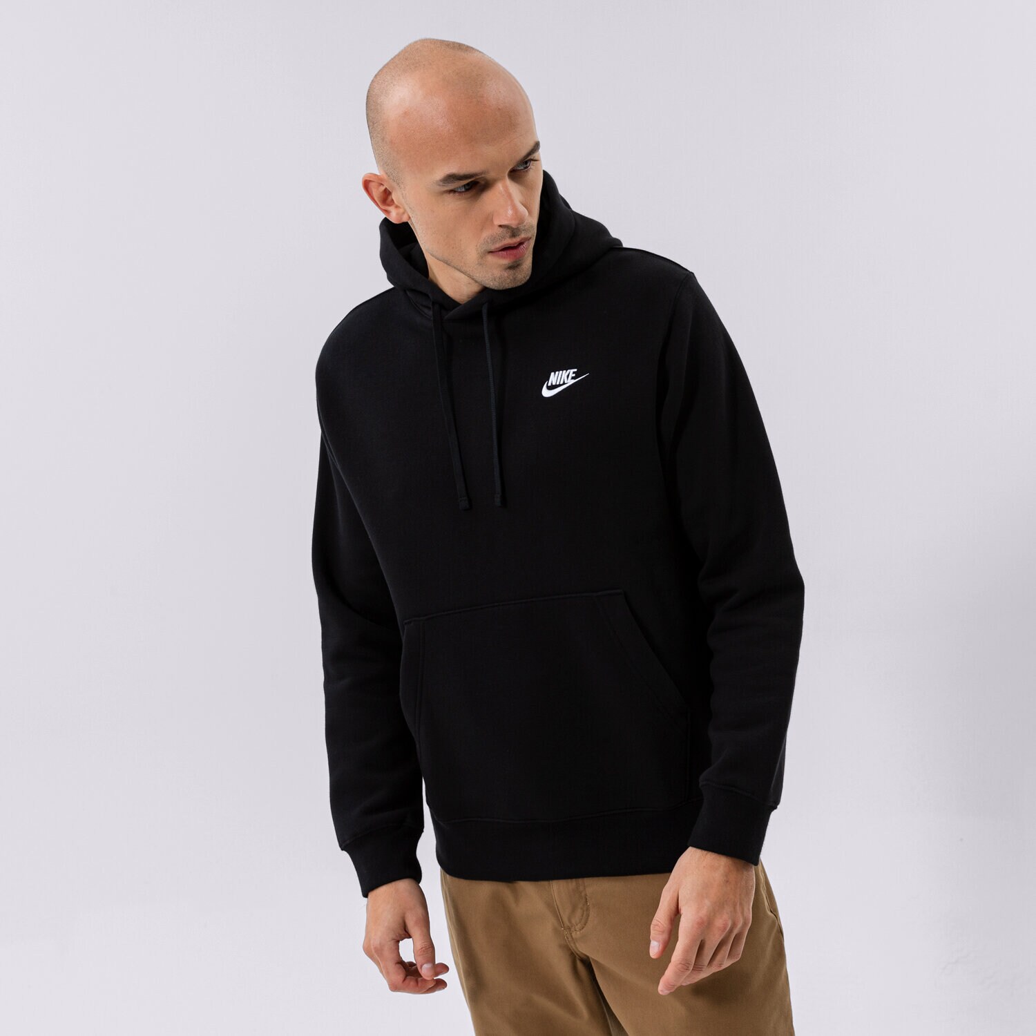 Herren NIKE HOODIE SPORTSWEAR CLUB FLEECE BV2654-010 Schwarz