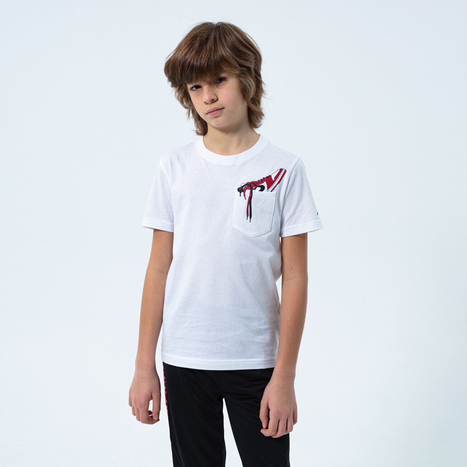 Kinder T-Shirt JORDAN T-SHIRT AJ1 POCKET PLAY BOY 95B092001 Weiß