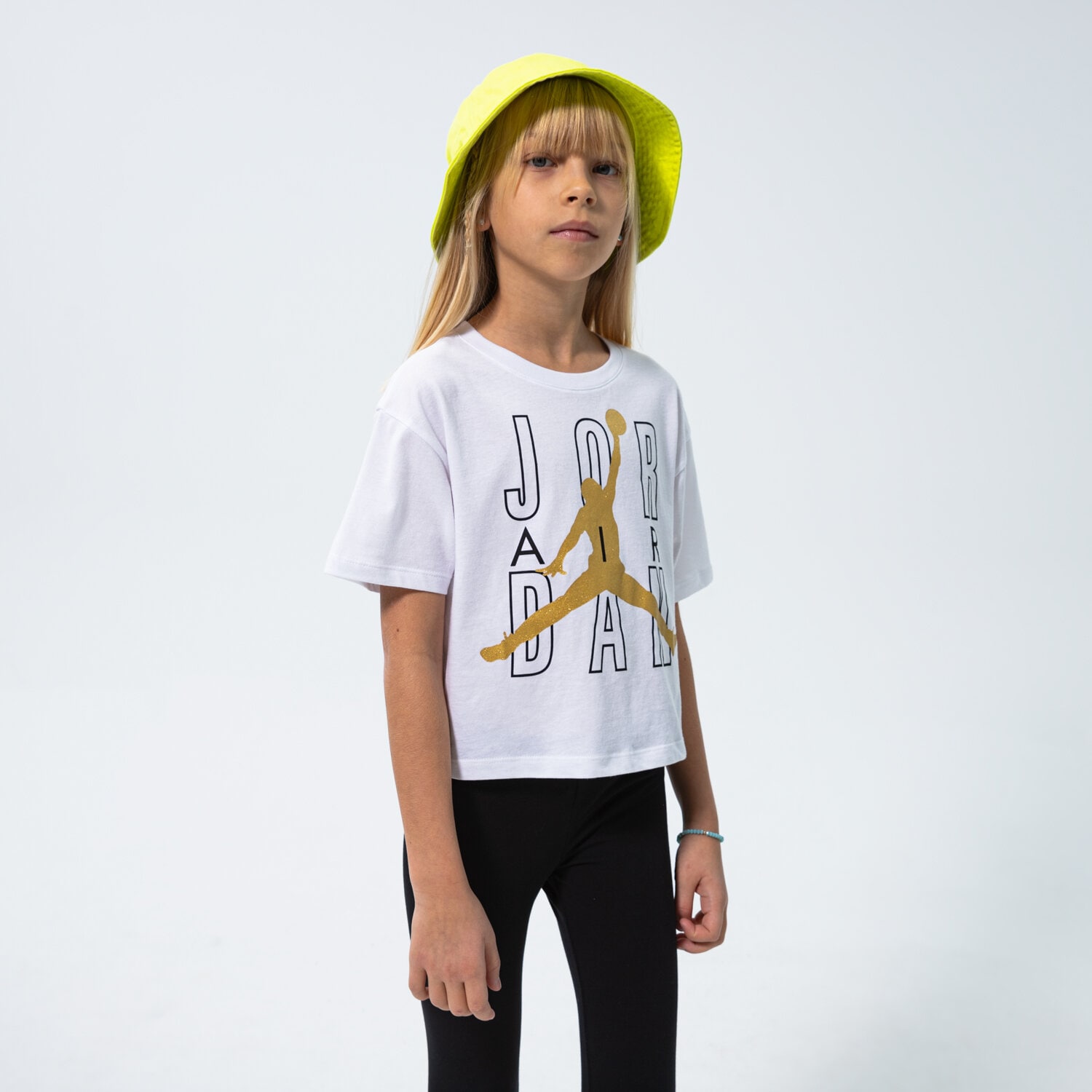 Kinder T-Shirt JORDAN T-SHIRT JDG JORDAN AIR SHINE GIRL 45B058001 Weiß