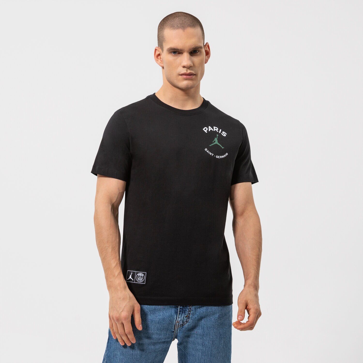 Herren T-Shirt JORDAN T-SHIRT PARIS SAINT-GERMAIN LOGO DB6514-010 Schwarz