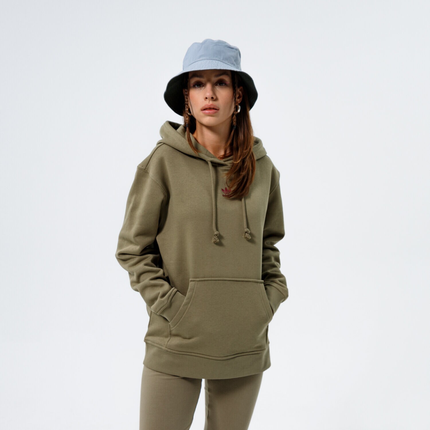 Damen ADIDAS HOODIE HOODIE H34727 Khaki