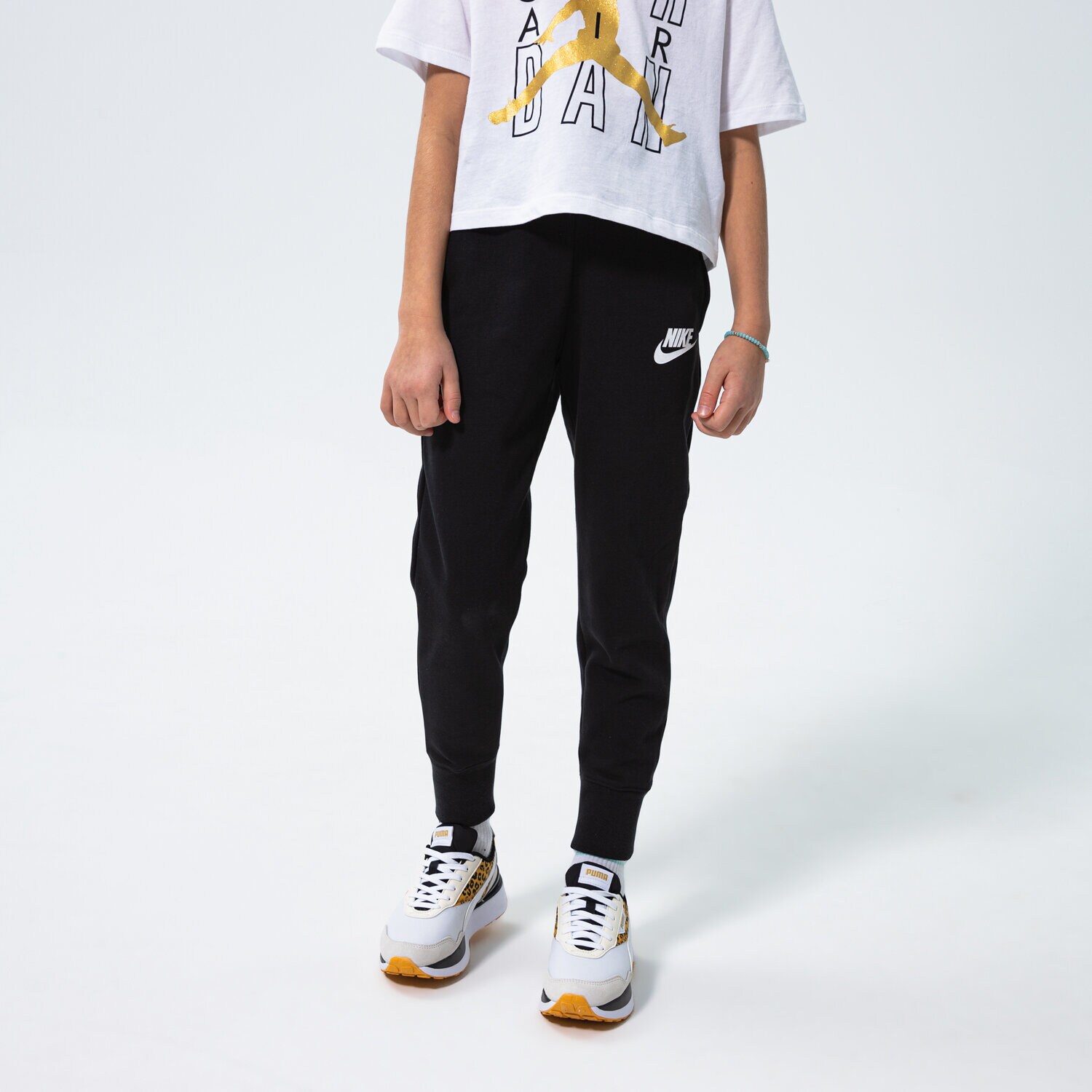 Kinder Hosen NIKE HOSE GIRLS' CLUB FRENCH TERRY JOGGERS GIRL DC7211-010 Schwarz