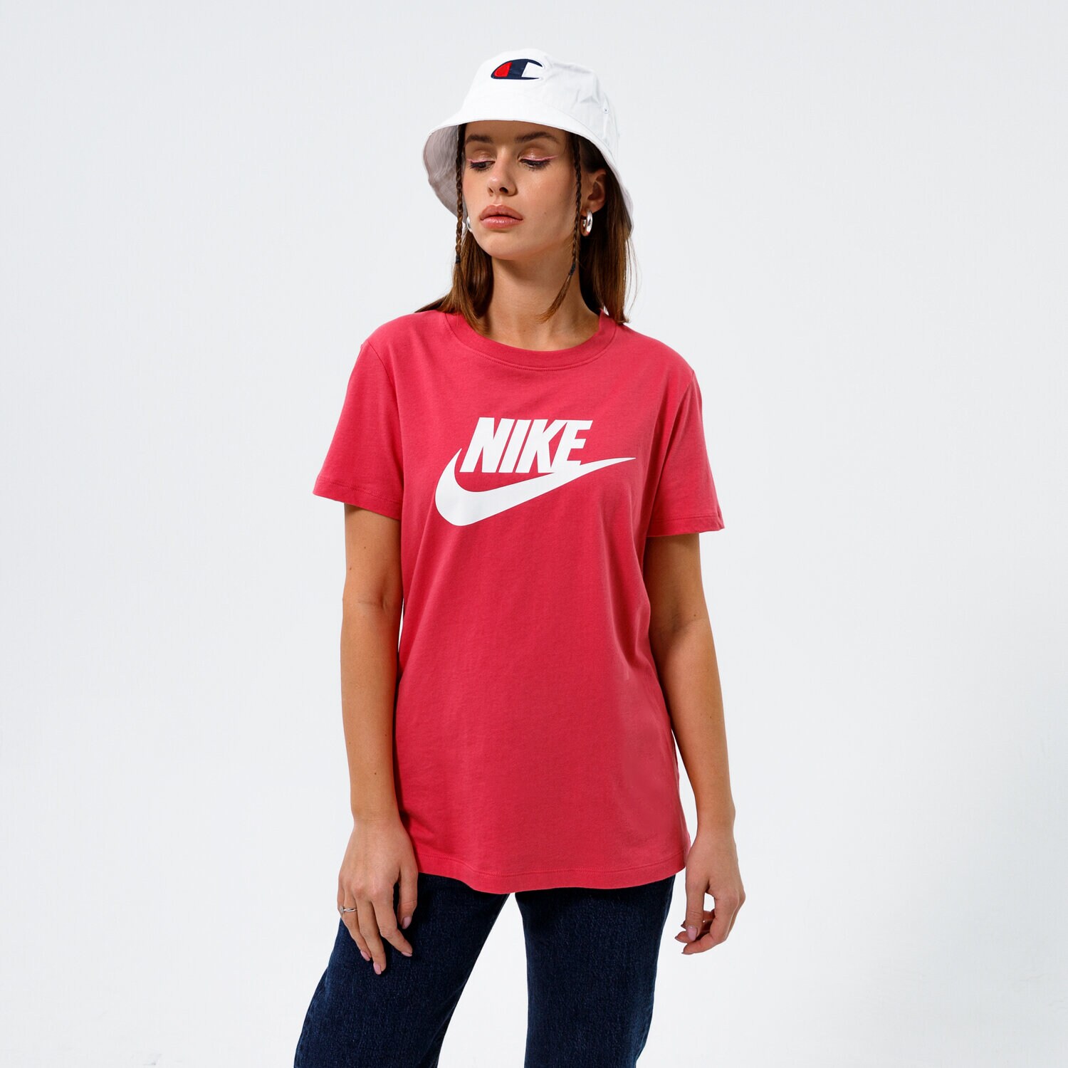 Damen T-Shirt NIKE T-SHIRT SPORTSWEAR ESSENTIAL BV6169-622 Rosa