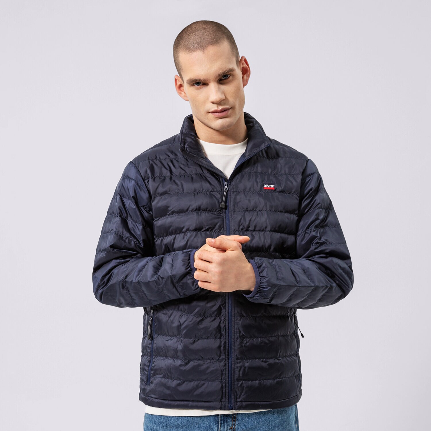 Herren Übergangsjacke LEVI'S JACKE PRESIDIO PACKABLE JACKET 27523-0008 Dunkelblau