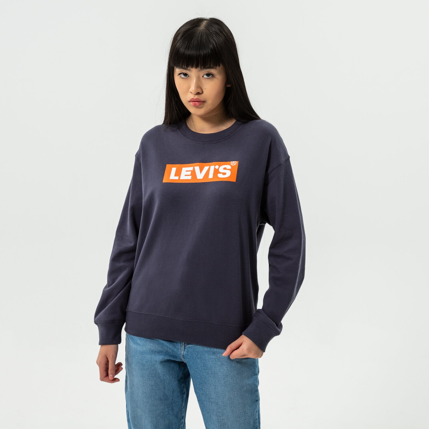 Damen LEVI'S SWEATSHIRT GRAPHIC STANDARD CREW 18686-0061 Dunkelblau