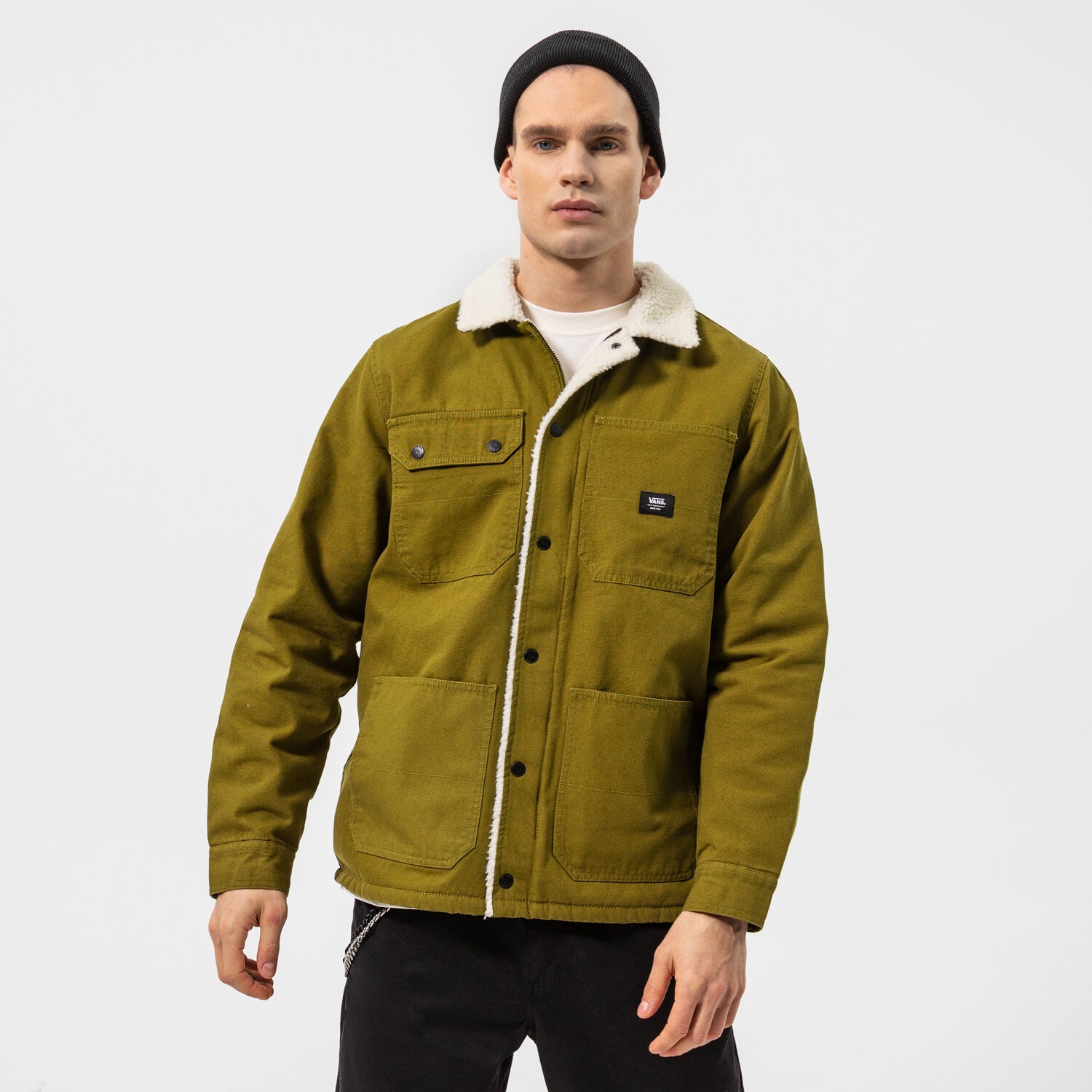 Herren Winterjacke VANS JACKE MN DRILL CHORE COAT SHERPA VN0A5KLKYXV Khaki