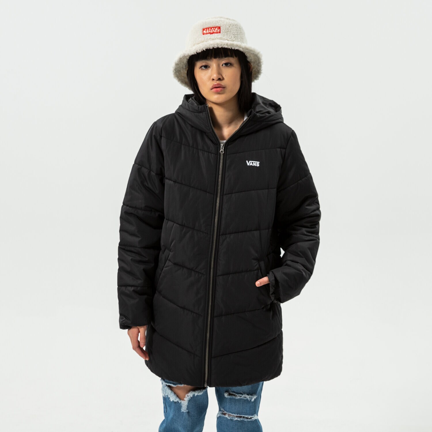 Damen Winterjacke VANS JACKE WINTER WM FOUNDRY LONG MTE VN0A5JNMBLK1 Schwarz