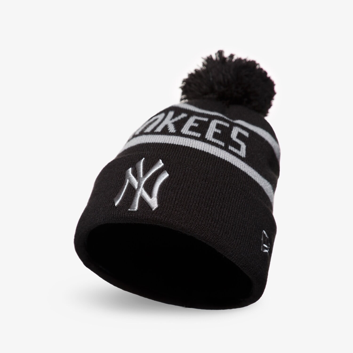 Herren Mütze NEW ERA MÜTZE WINTER JAKE KNIT NYY BLK NEW YORK YANKEES BLK 60141623 Schwarz