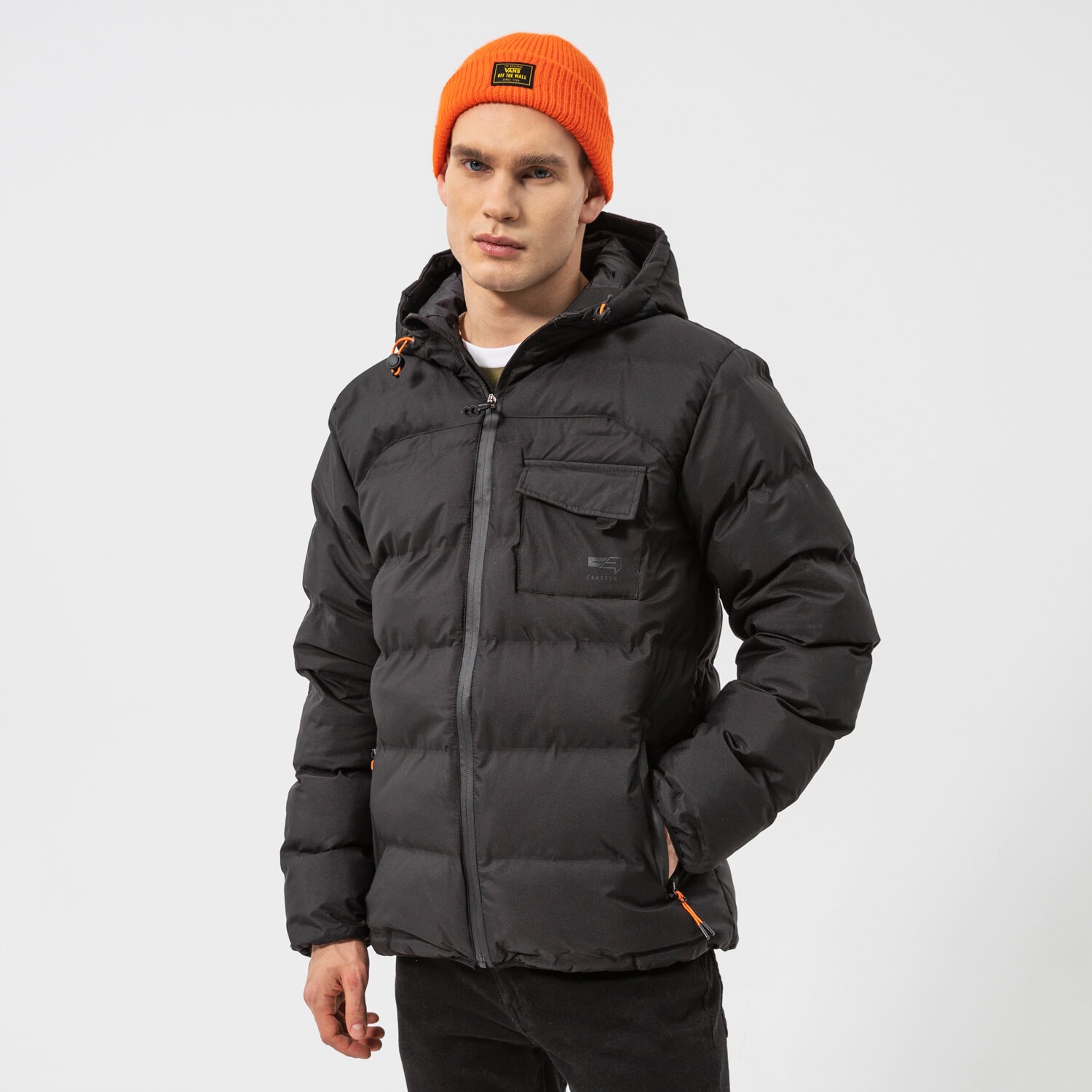 Herren Winterjacke CONFRONT JACKE WINTER CITY ADVENTURE JACKET CF321KUM18001 Schwarz